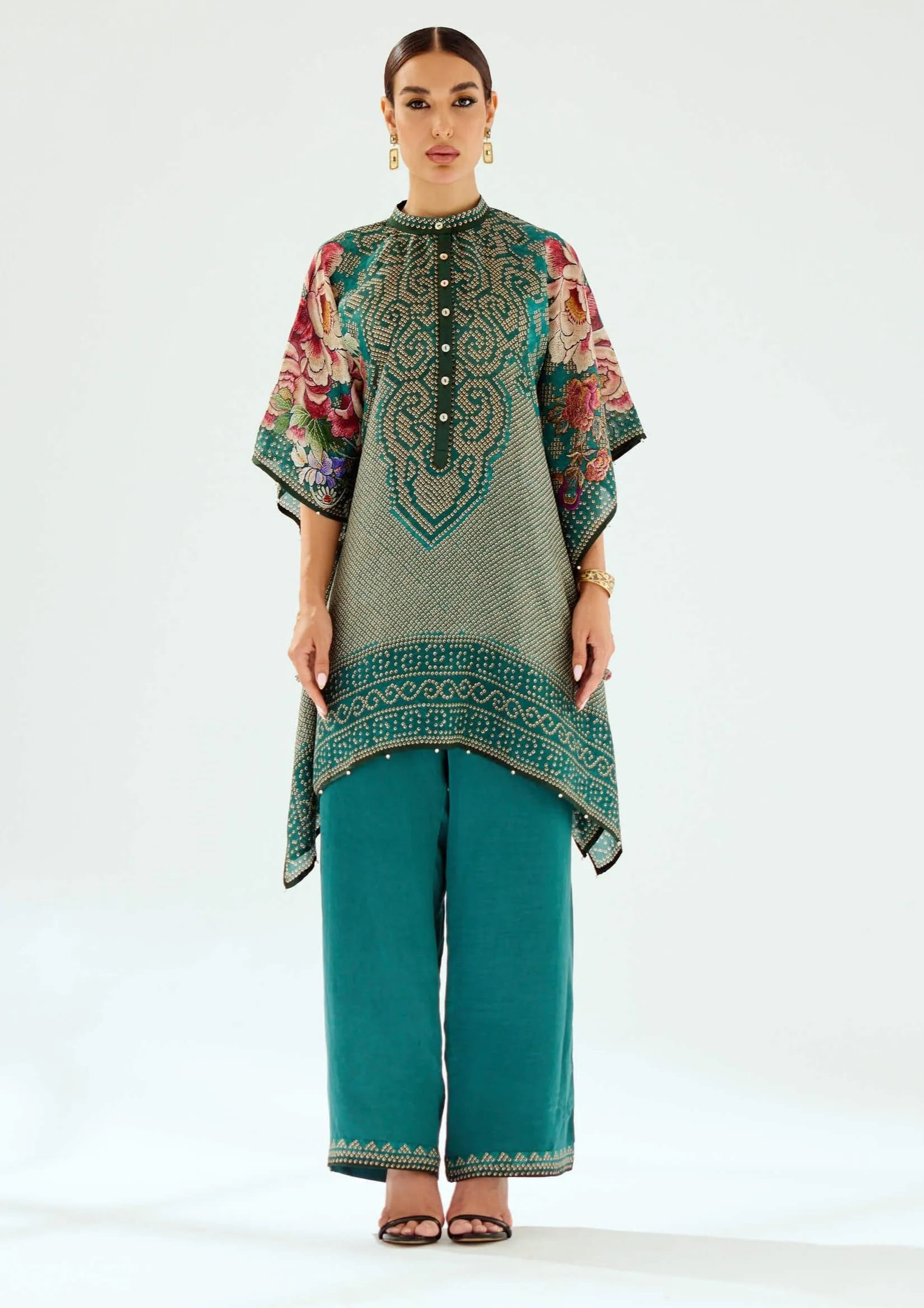 Paloma teal palazzo and tunic