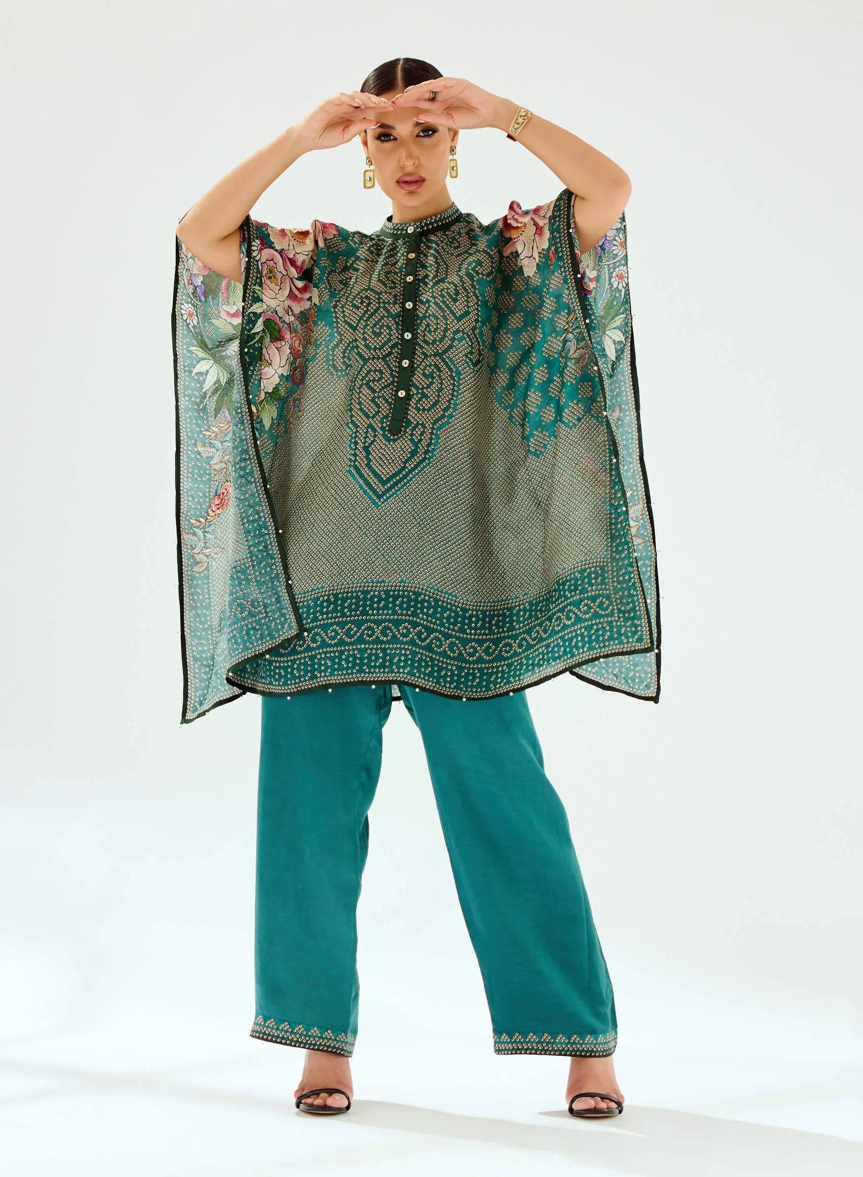 Paloma teal palazzo and tunic
