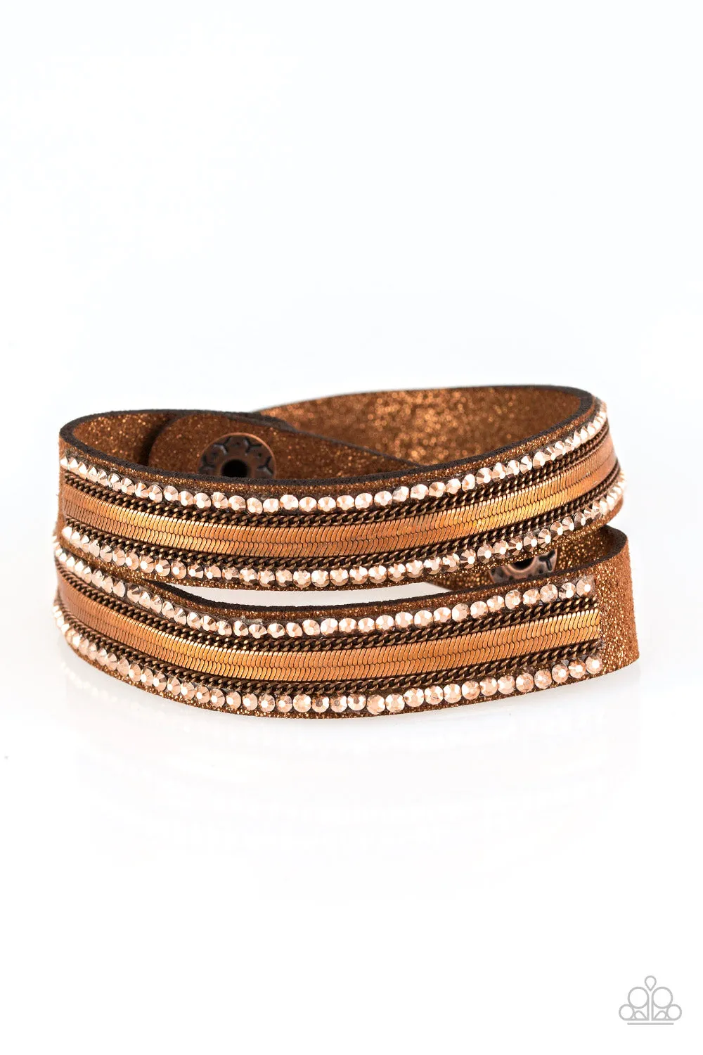Paparazzi Rocker Rivalry Bracelet Copper