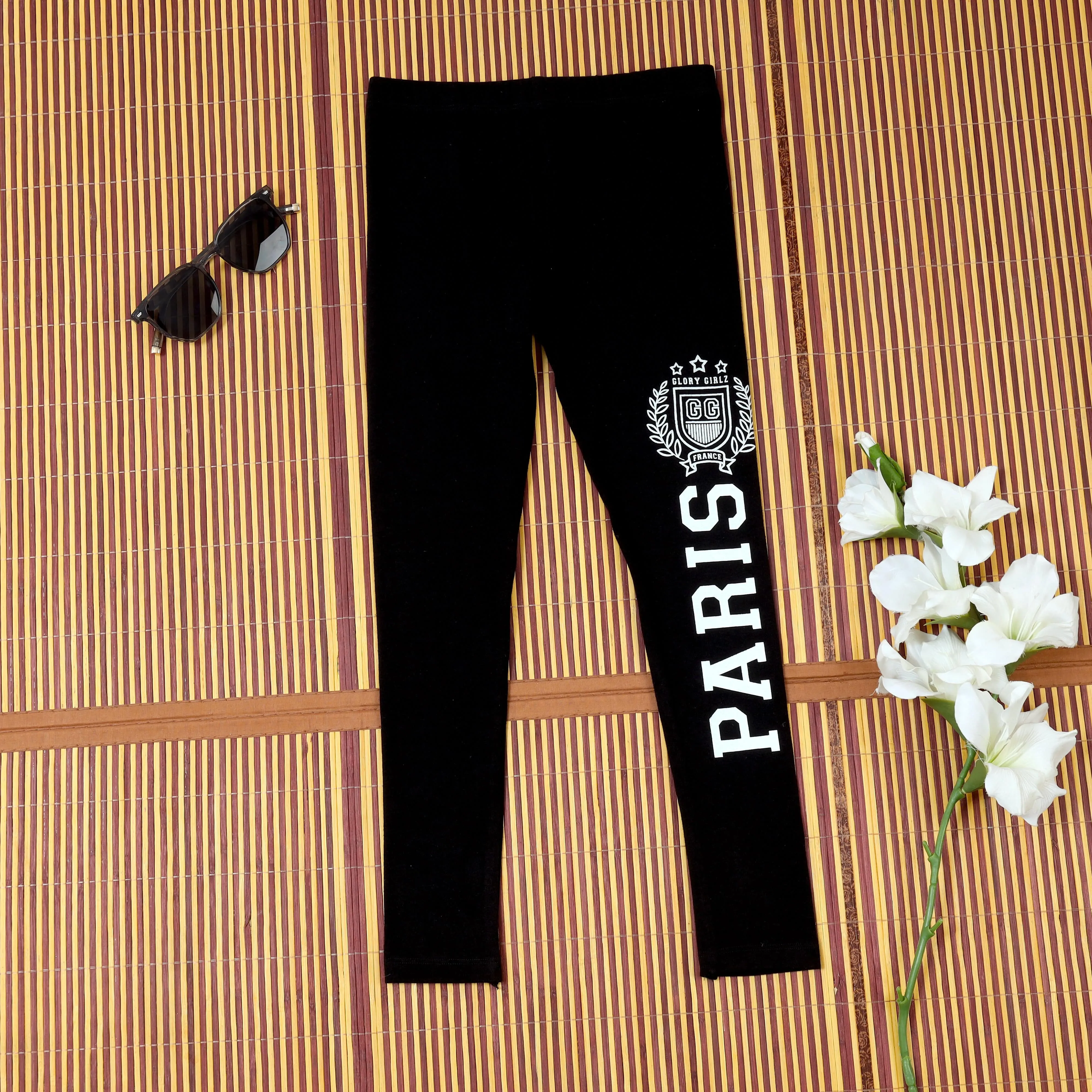 Paris Solid Jet Black Track Pant