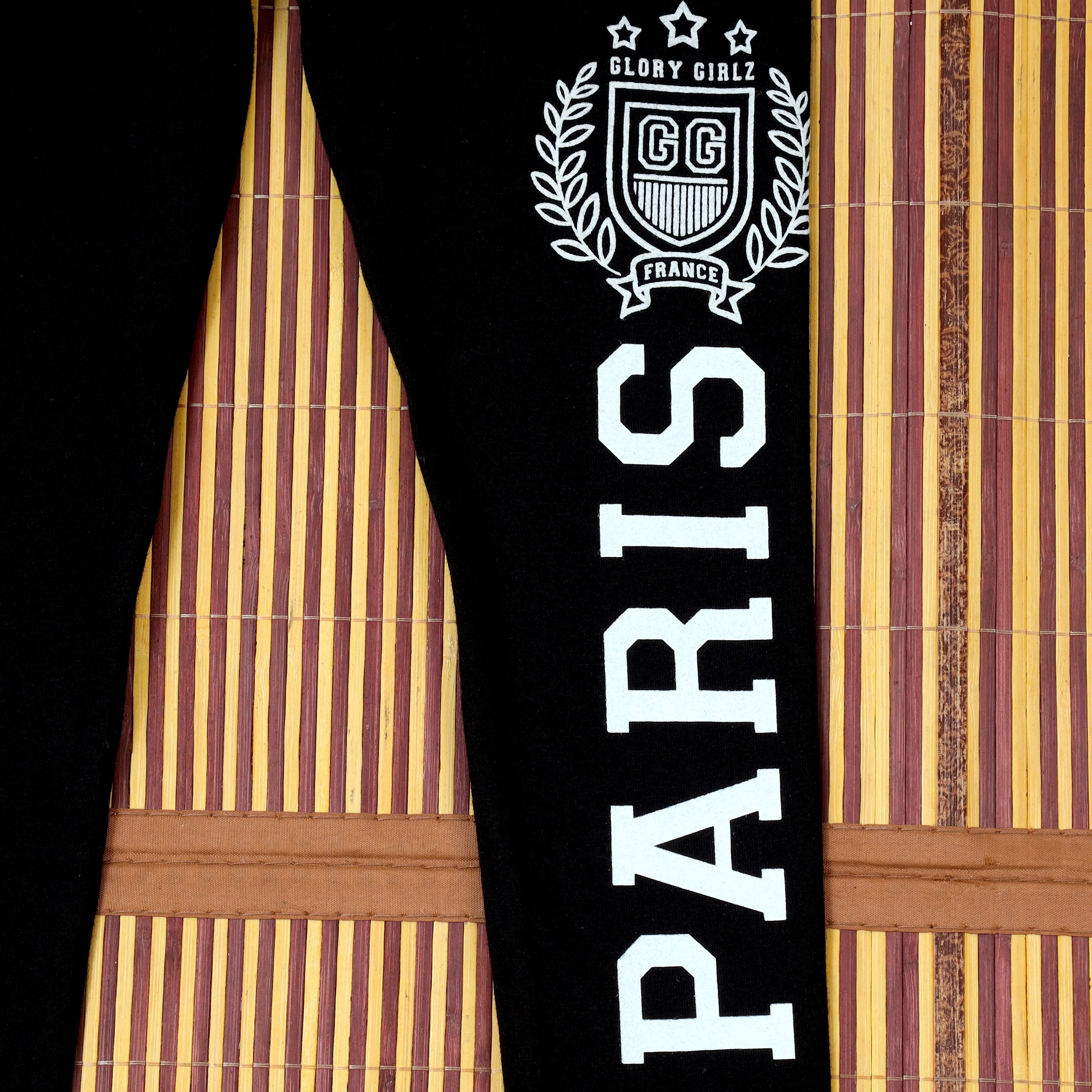 Paris Solid Jet Black Track Pant