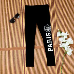 Paris Solid Jet Black Track Pant