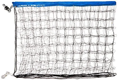 Park & Sun Sports Regulation Size Indoor/Outdoor Recreational Volleyball Net with Rope Cable Top, Blue