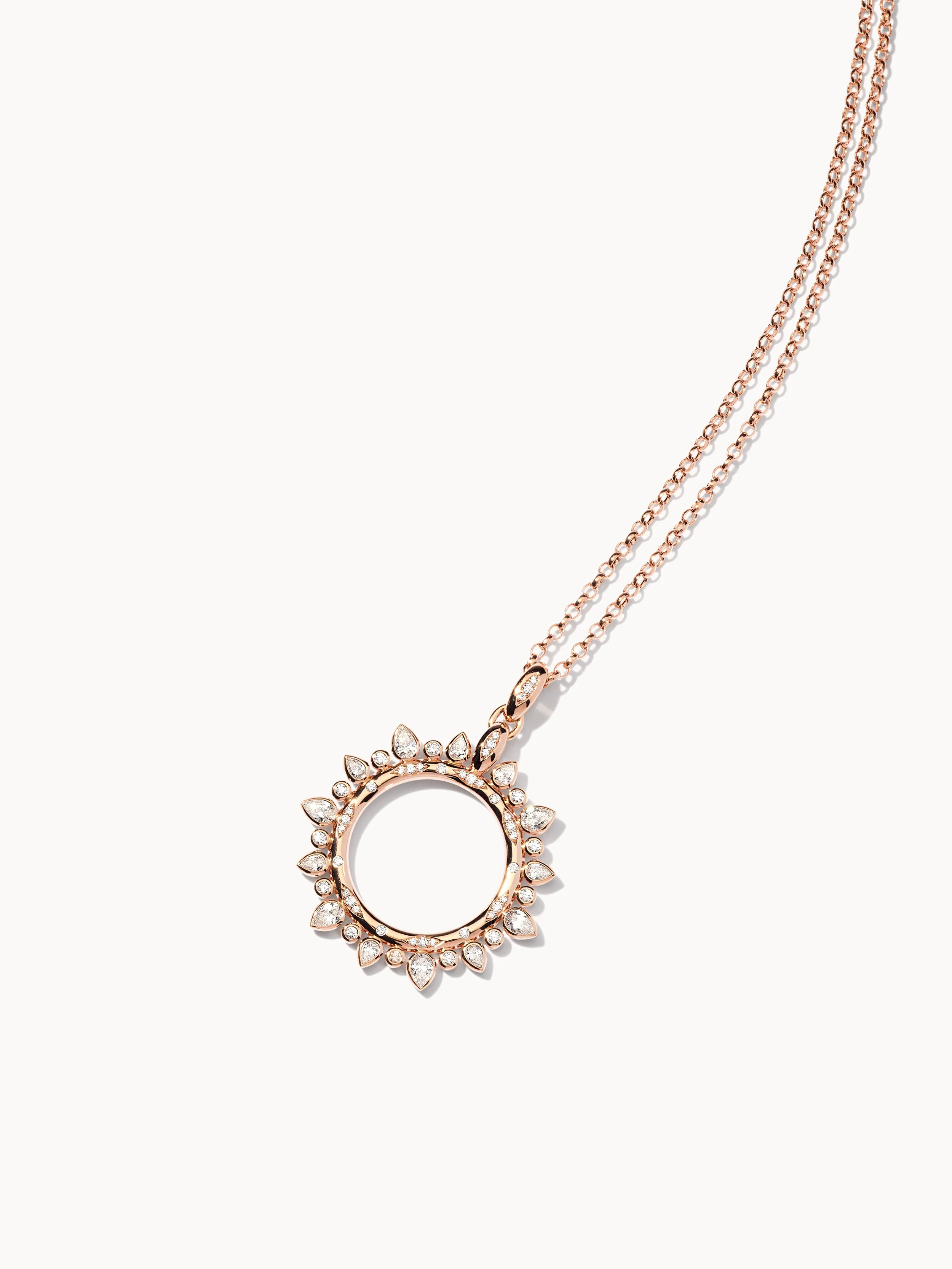 Pendant GYPSY 'Classic' Sun large with Diamonds