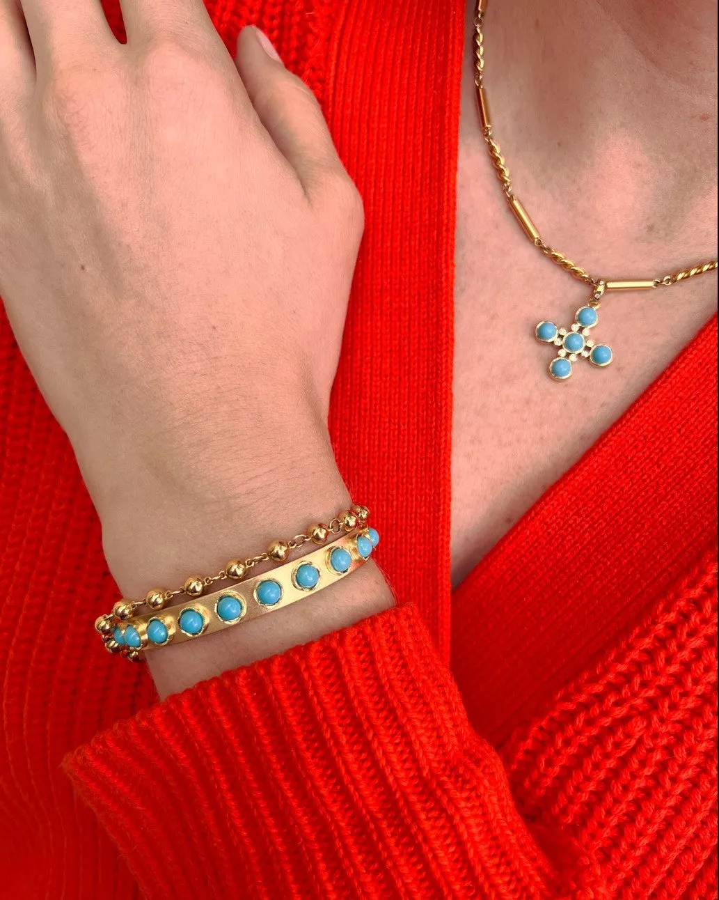 PETITE CLASSIC TURQUOISE CUFF
