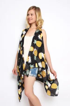 Pineapple Print Vest