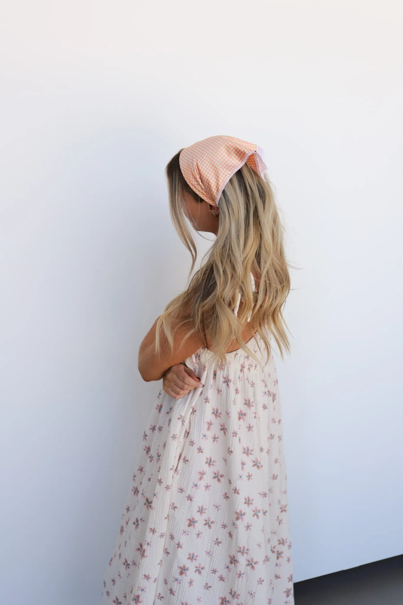 PINK PLAID BANDANA