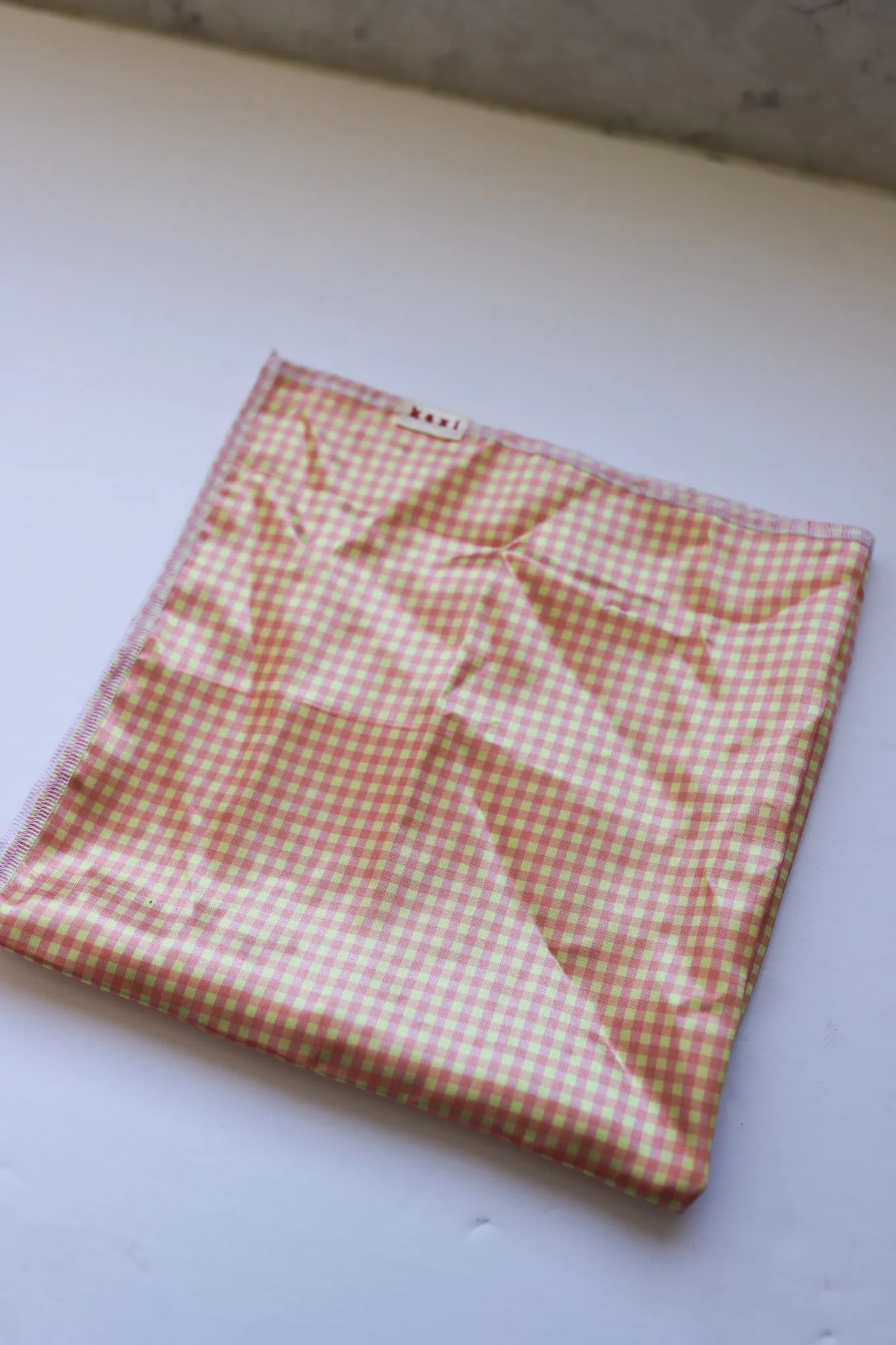 PINK PLAID BANDANA