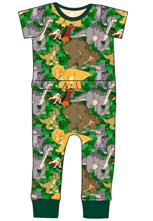 Prehistoric Pals Bennett Pants and Shorts Length T-Shirt Romper