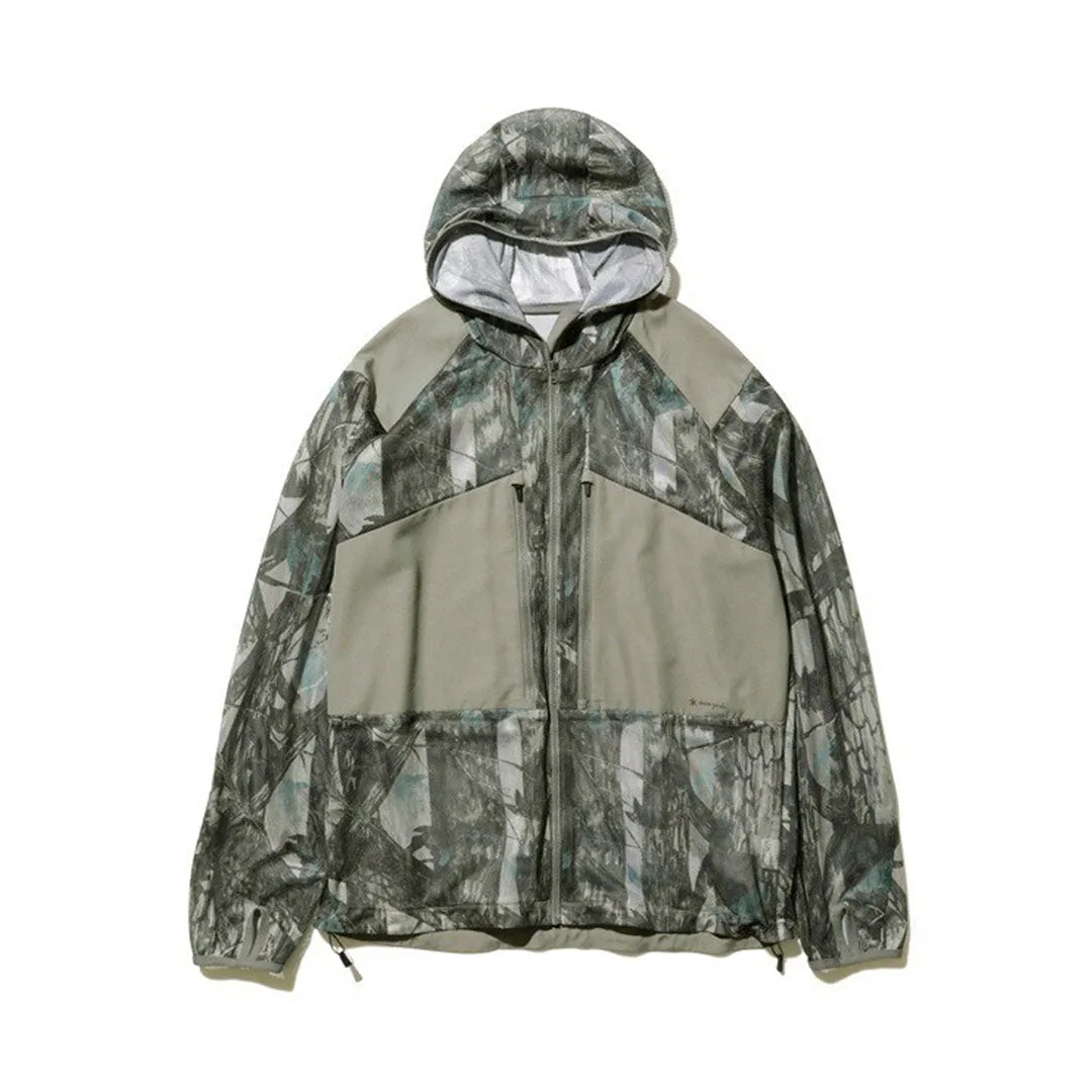 Printed Insect Shield Mesh Jacket Gy Gray
