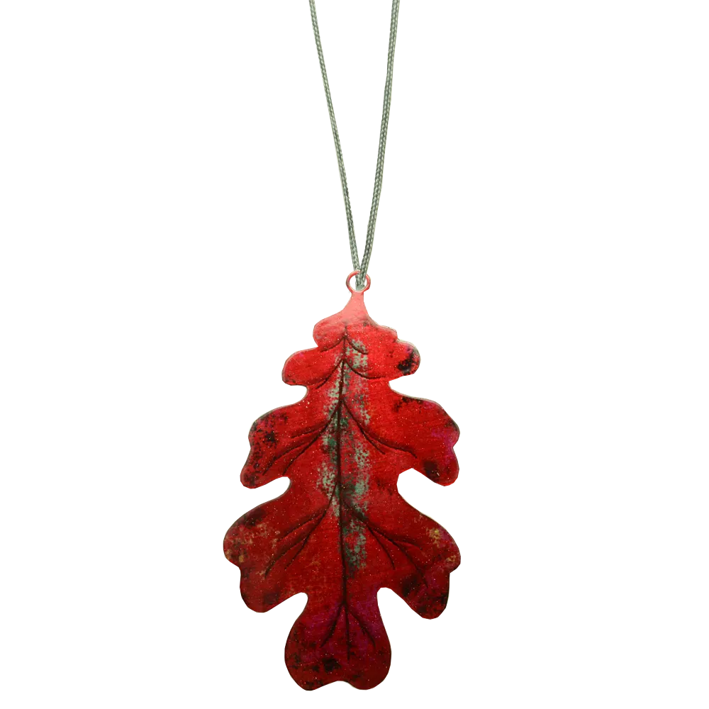 Red Oak Leaf Ornament