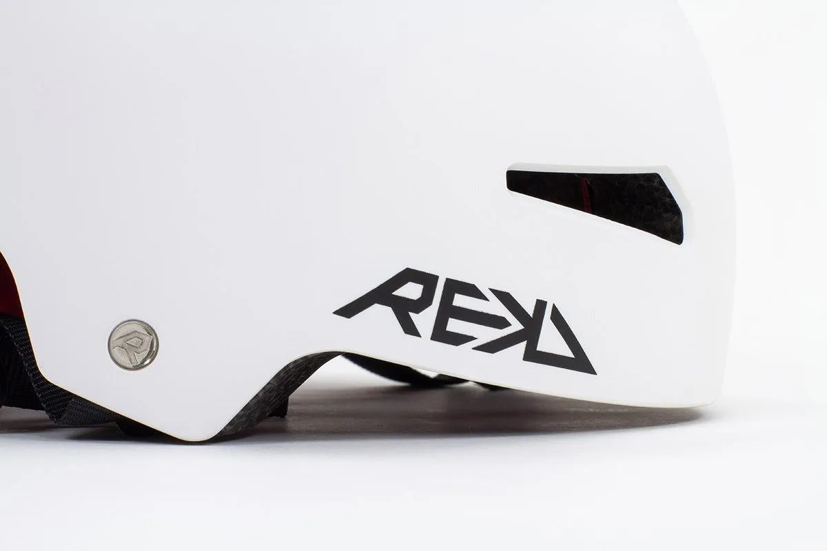 REKD Elite 2.0 Skateboard Skate Scooter BMX Helmet - White