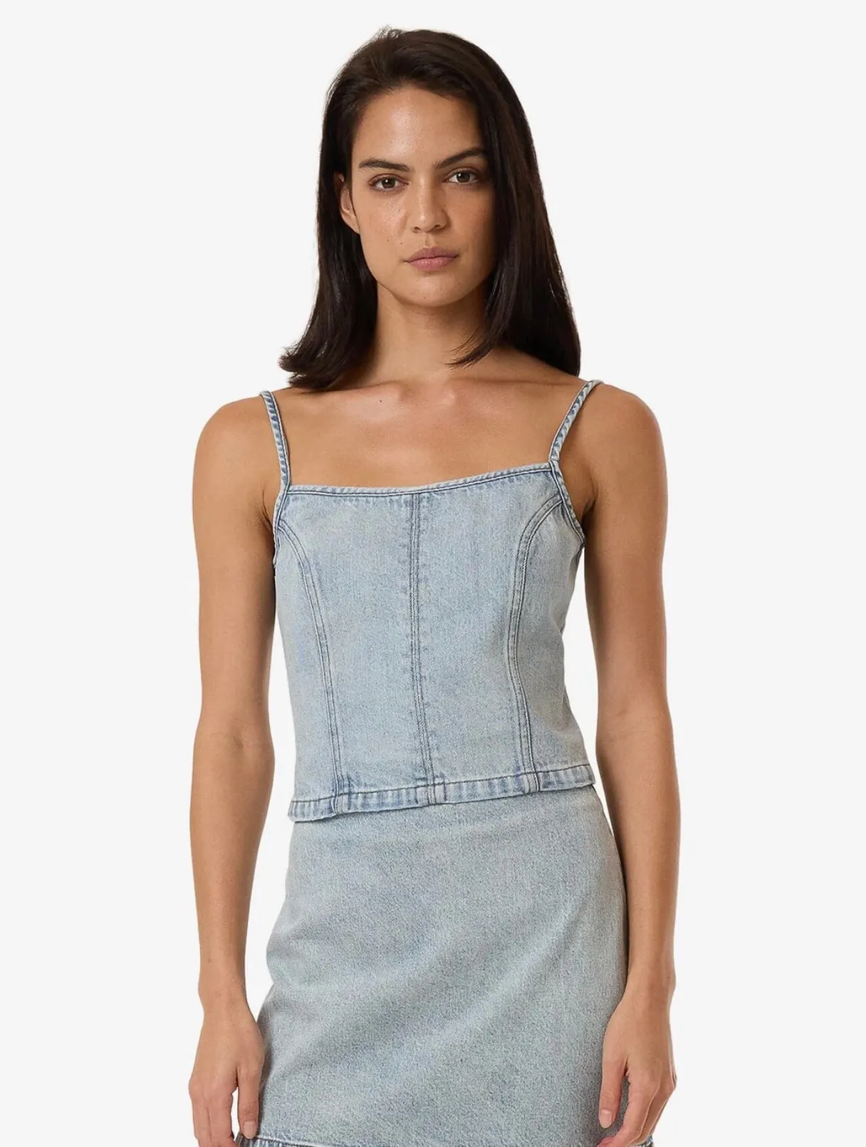 Rory Denim Top Tainted Blue