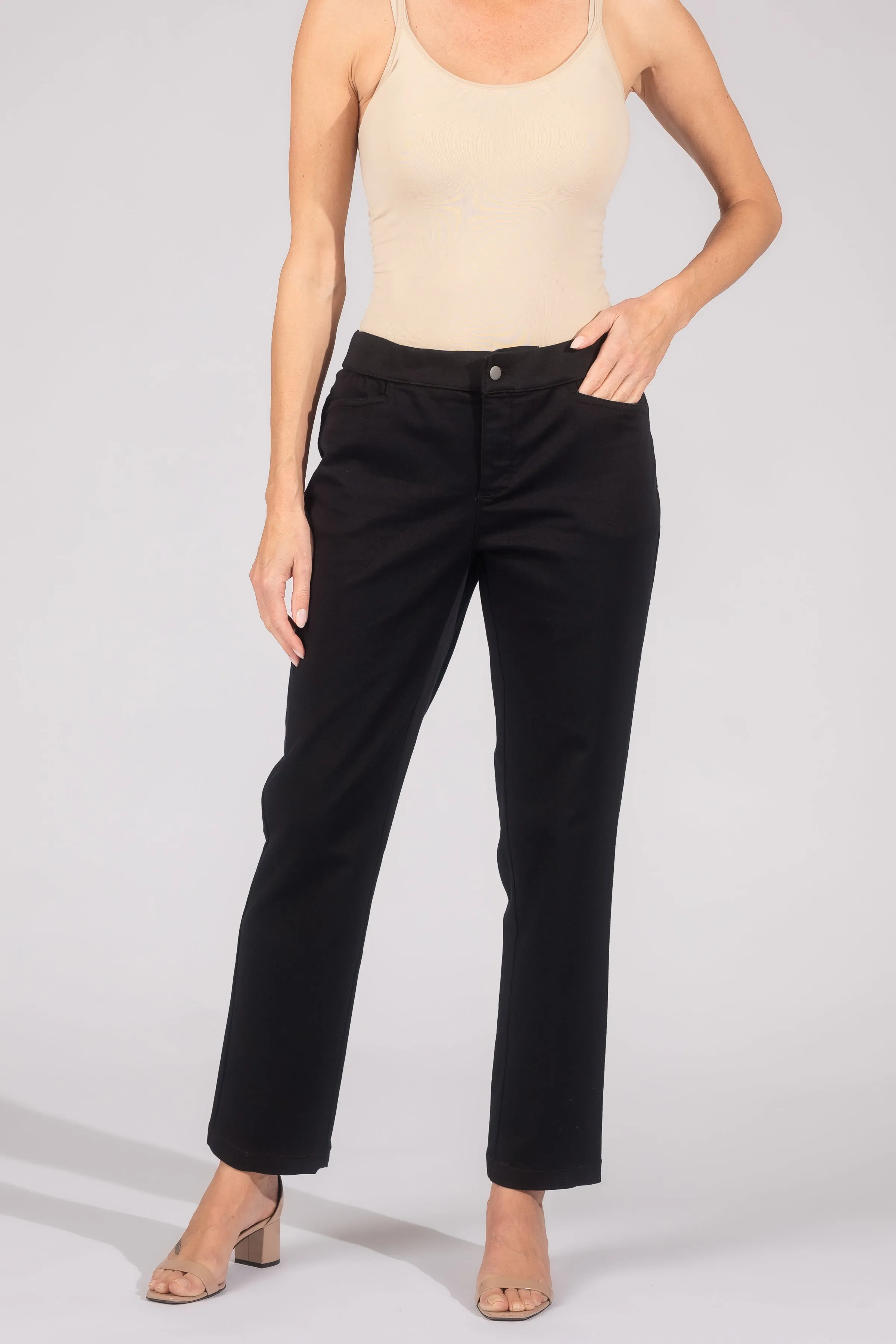 Rose Tummy Control Ankle Pants