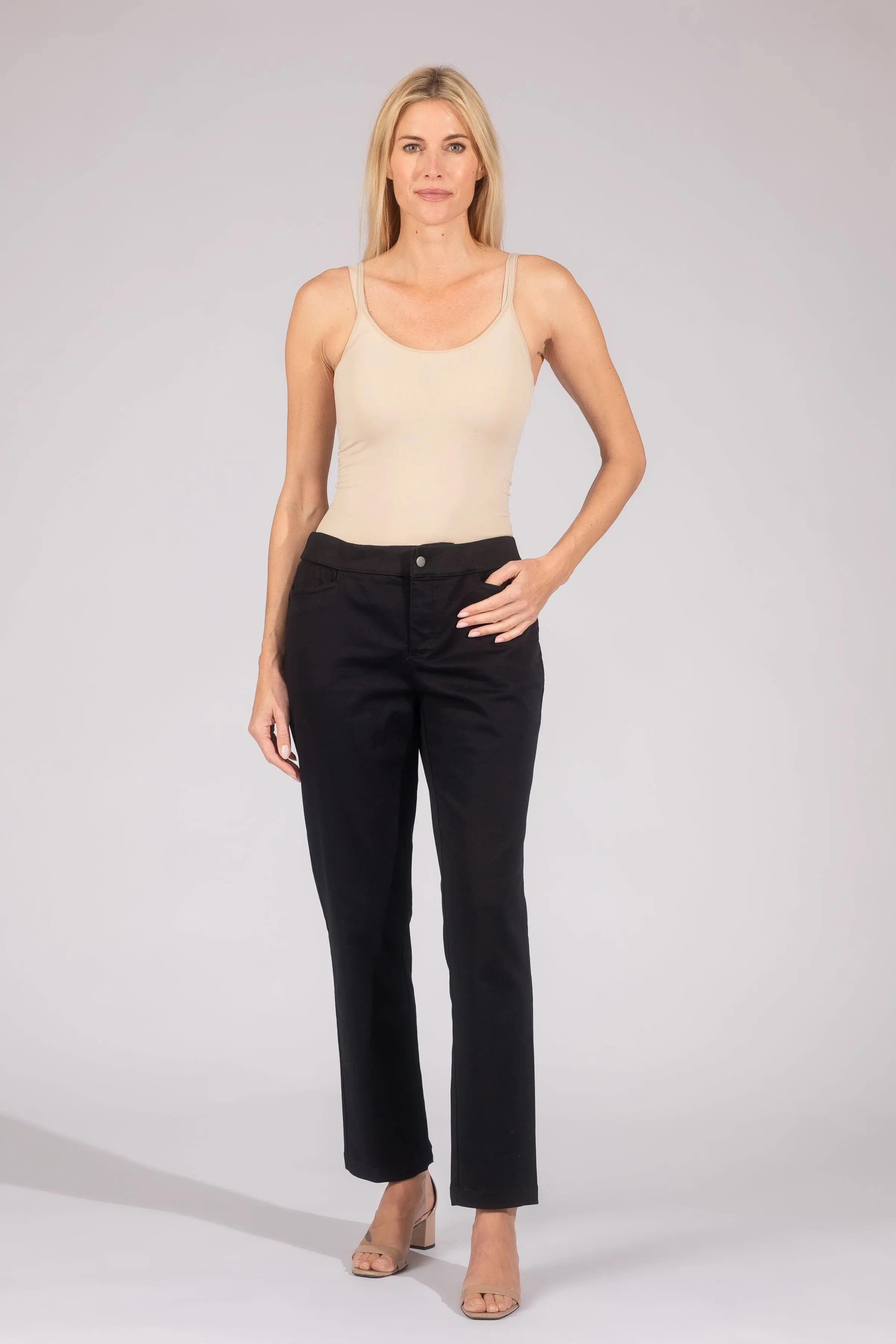 Rose Tummy Control Ankle Pants