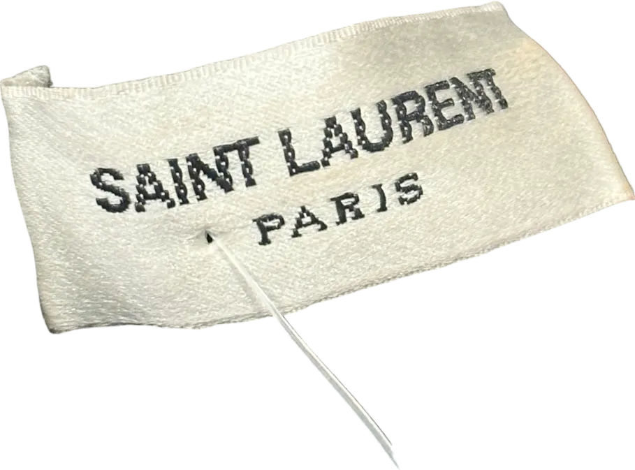 Saint Laurent Black Velvet Turtleneck Top UK M