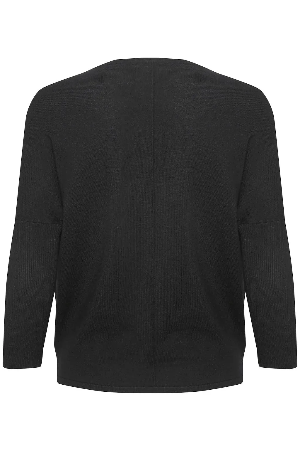 Saint Tropez Mila R-Neck Pullover Black