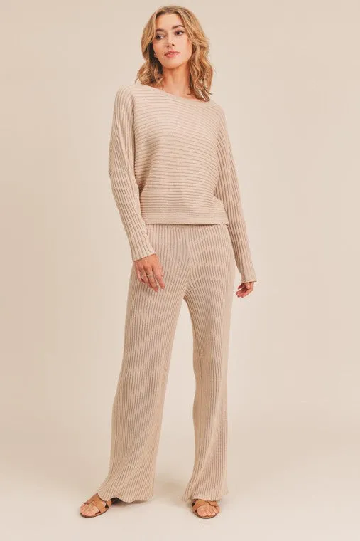 Samantha Ribbed High Waist Pant