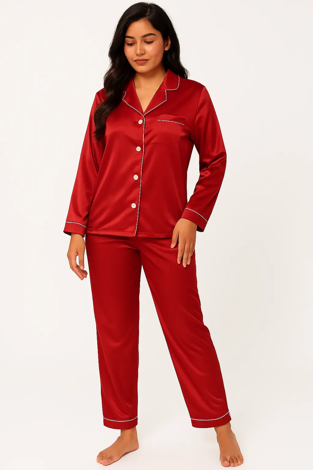 Satin Pyjamas Set