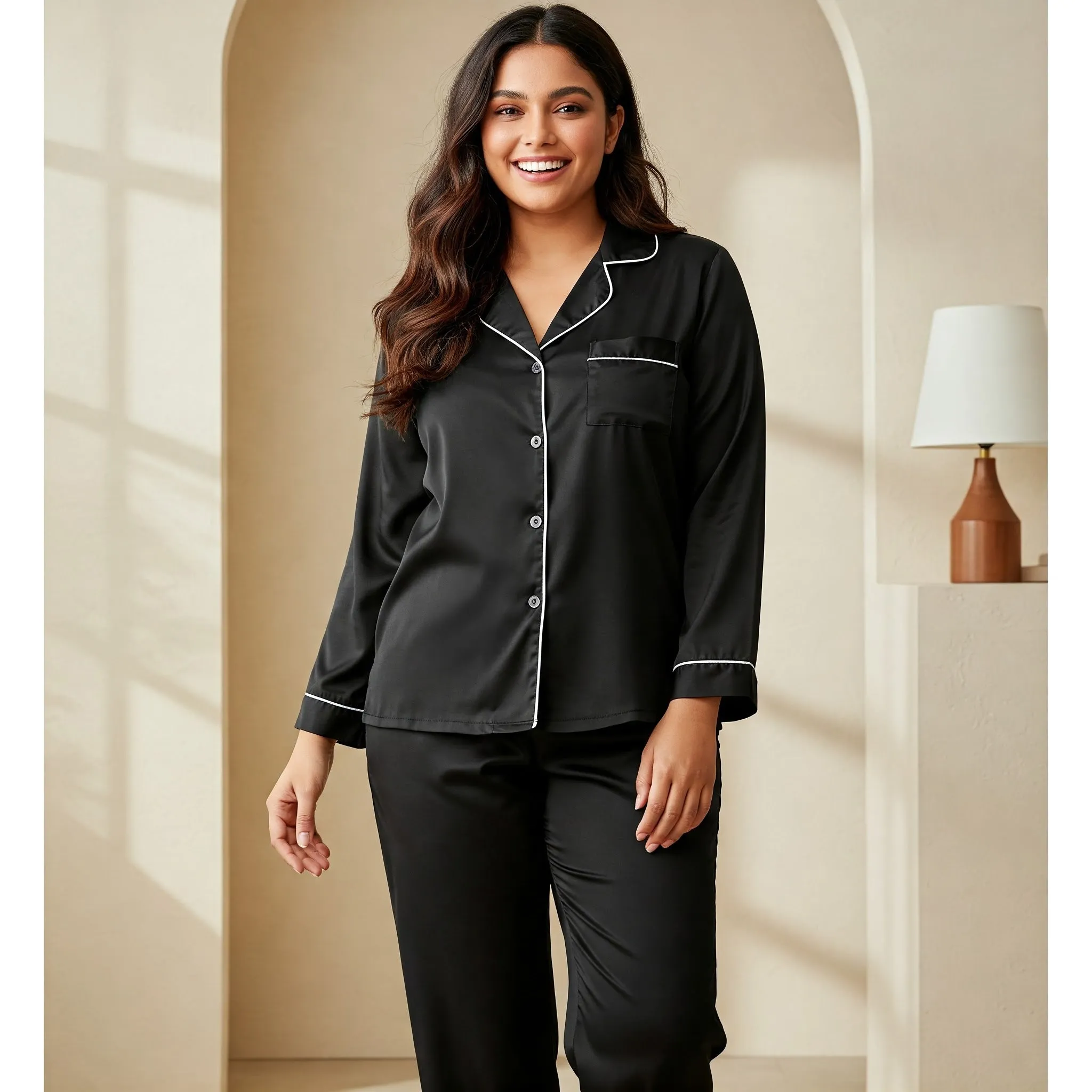 Satin Pyjamas Set