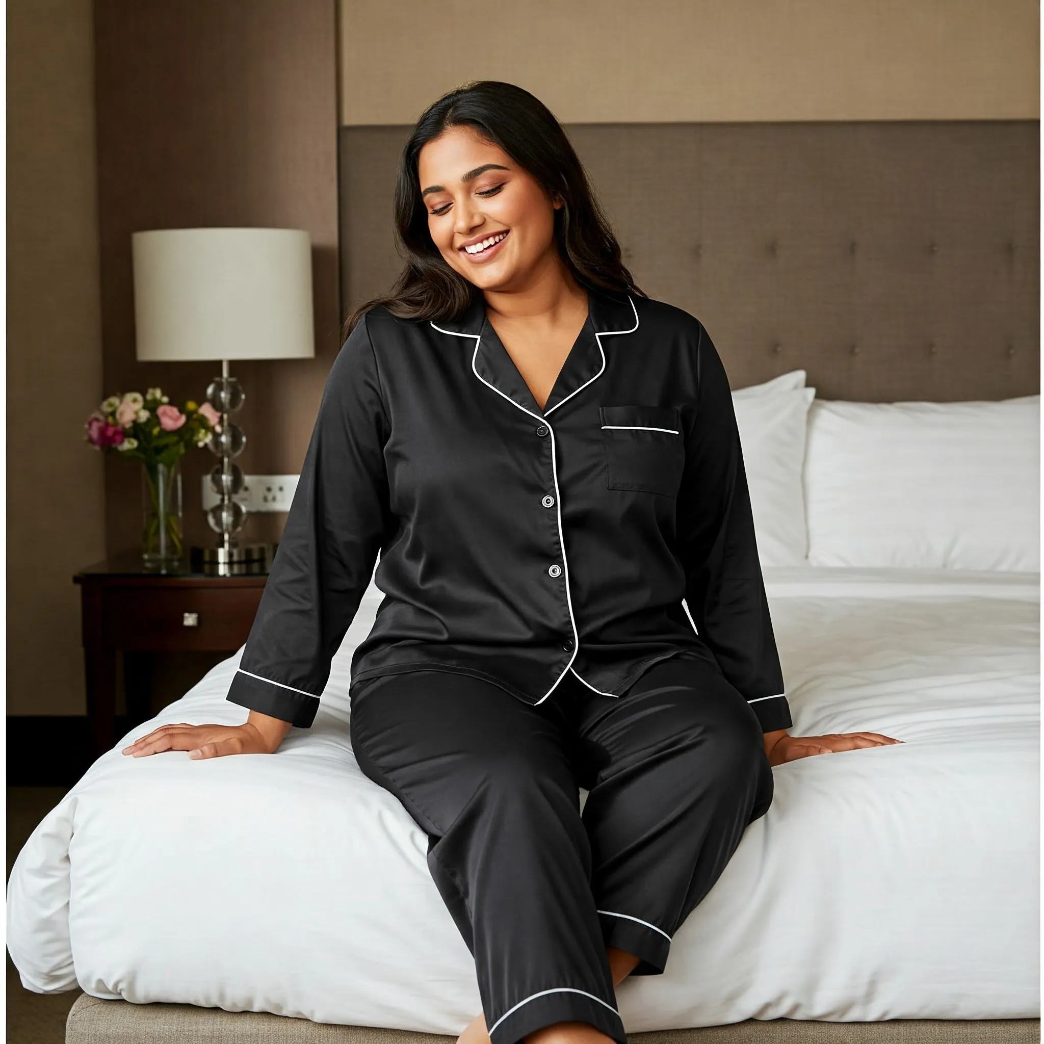 Satin Pyjamas Set