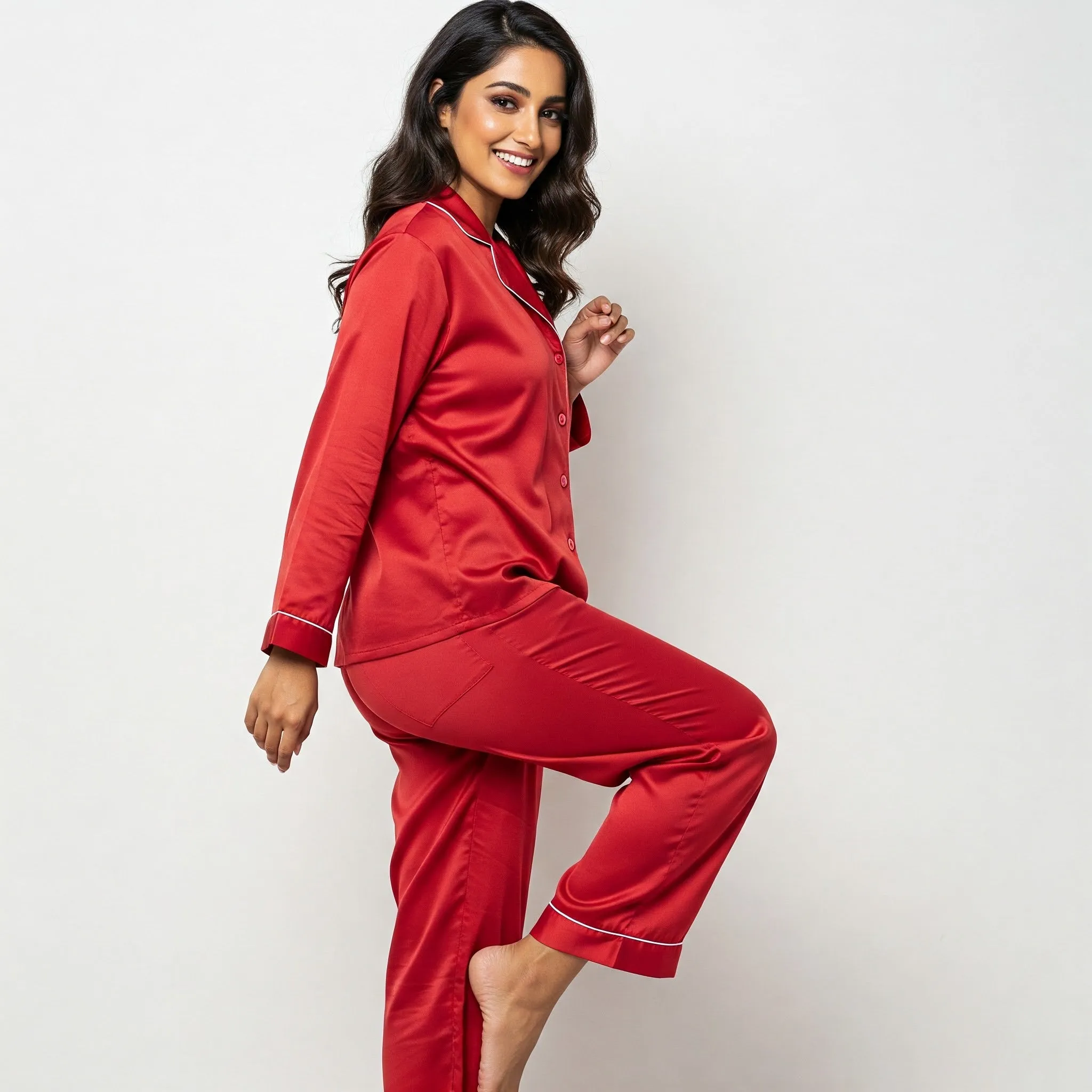 Satin Pyjamas Set