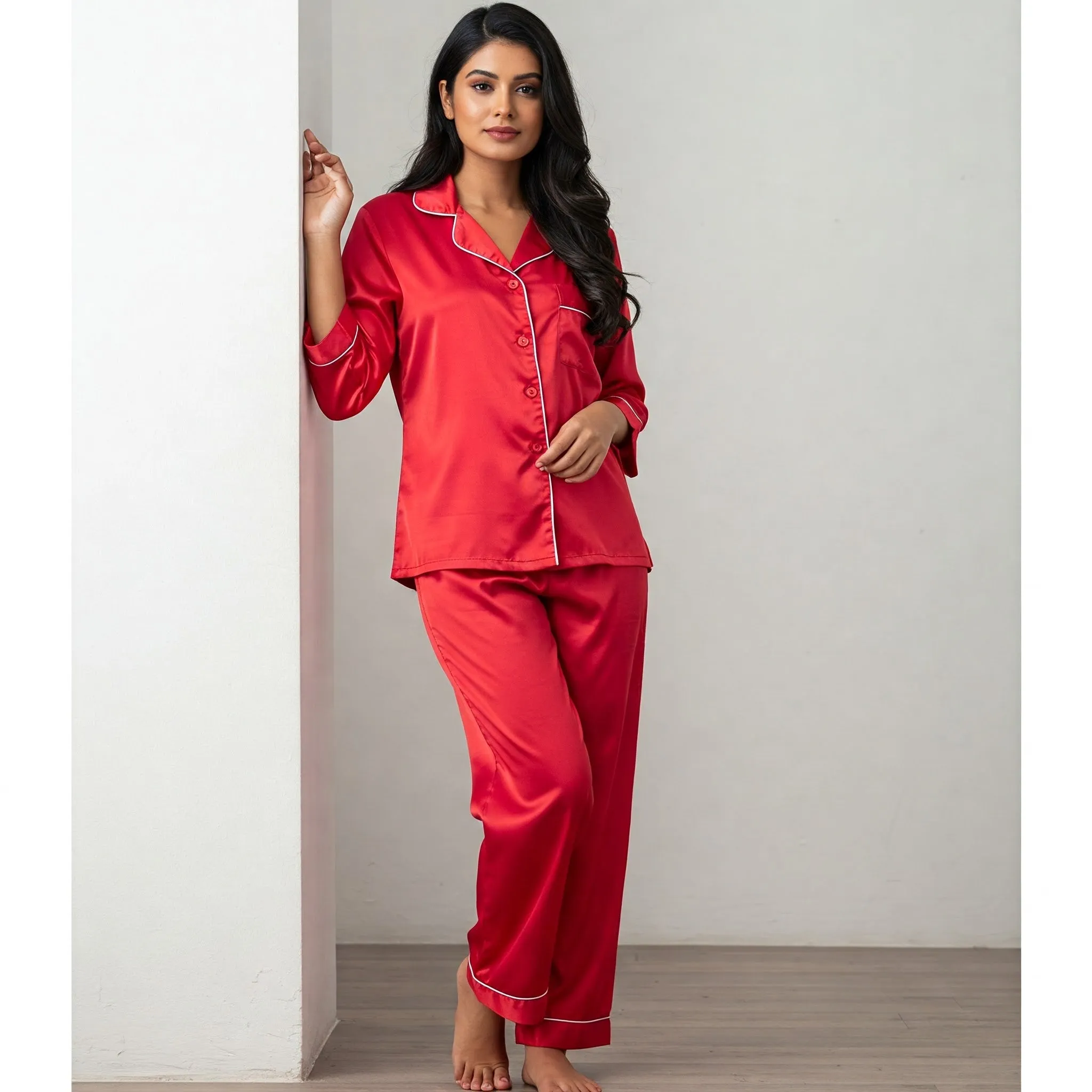 Satin Pyjamas Set