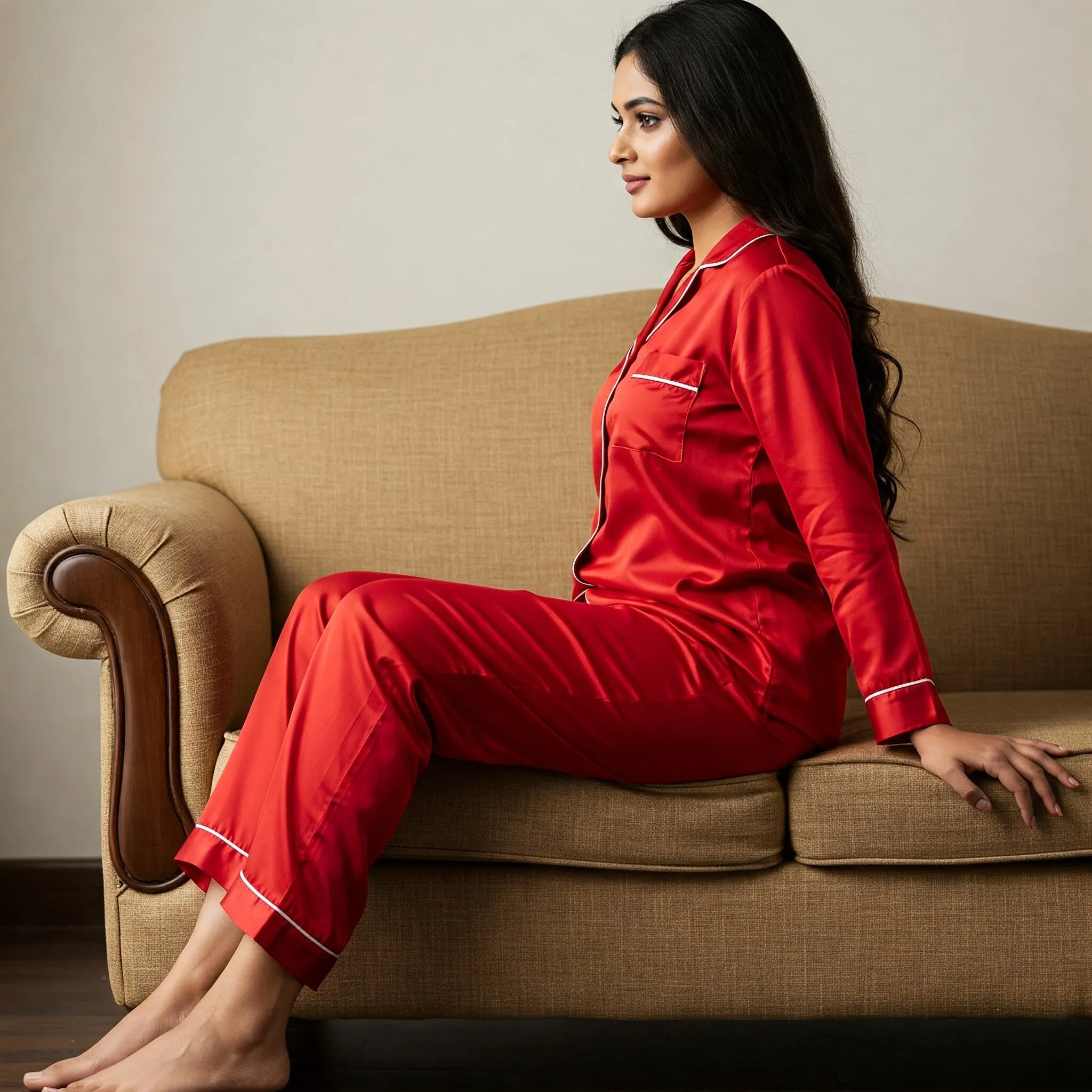 Satin Pyjamas Set