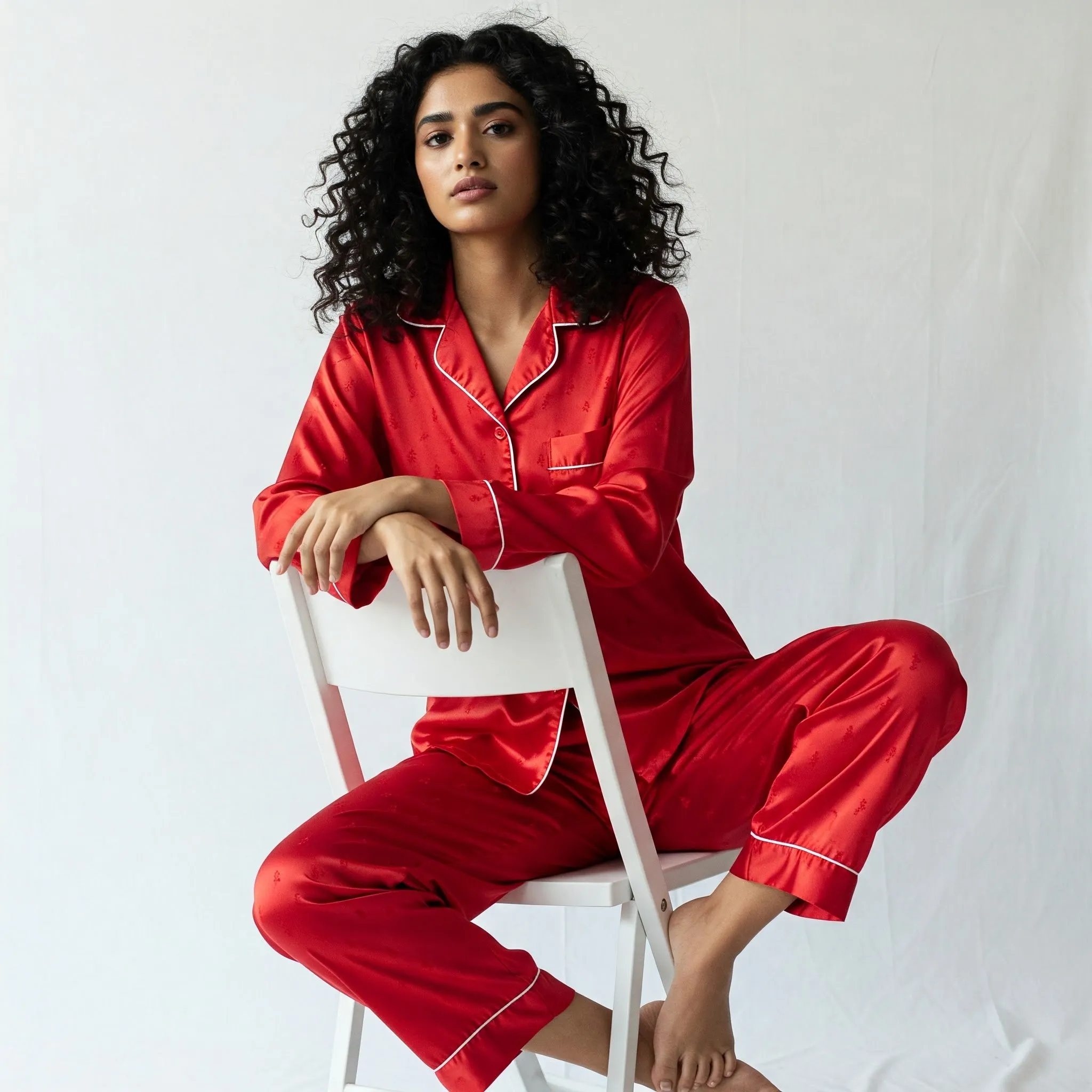 Satin Pyjamas Set