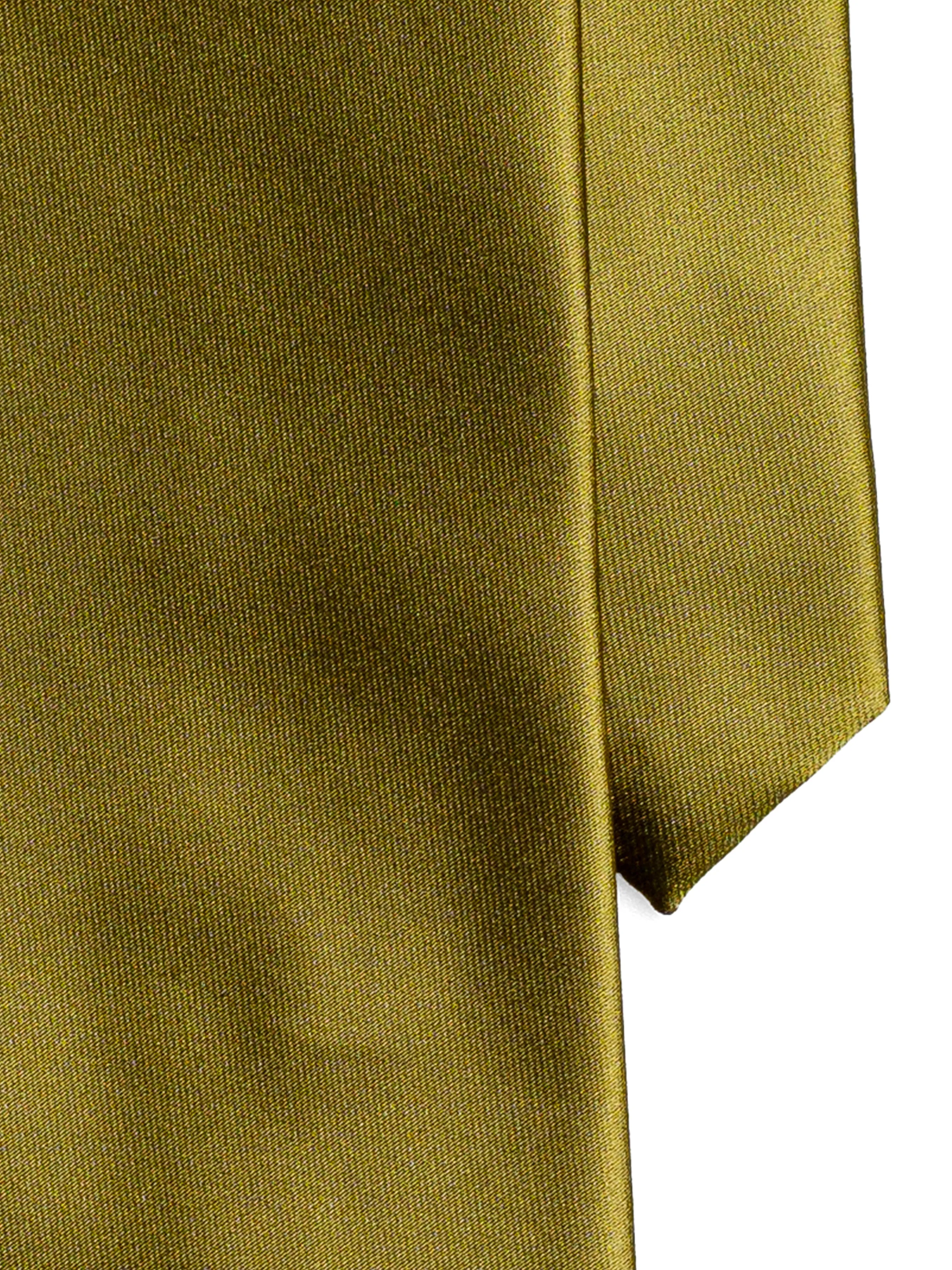 Satin Tie - Olive Green