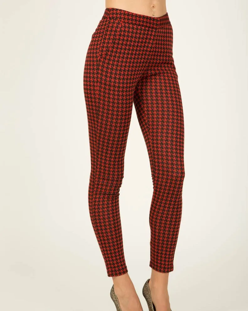 Sheila High Waisted Houndstooth Pants