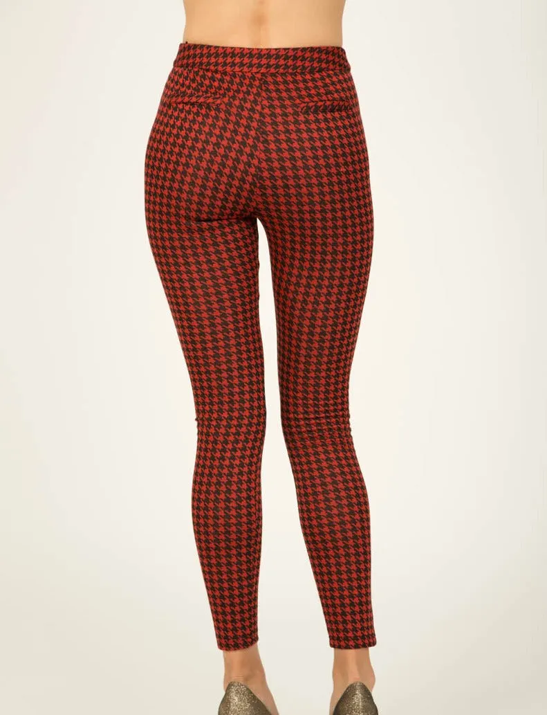 Sheila High Waisted Houndstooth Pants