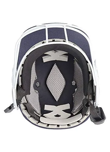 Shrey Match Mild Steel Visor Cricket Helmet, Men's Large (Navy Blue)