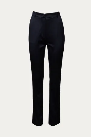 SILON STRAIGHT-LEG SATIN PANTS