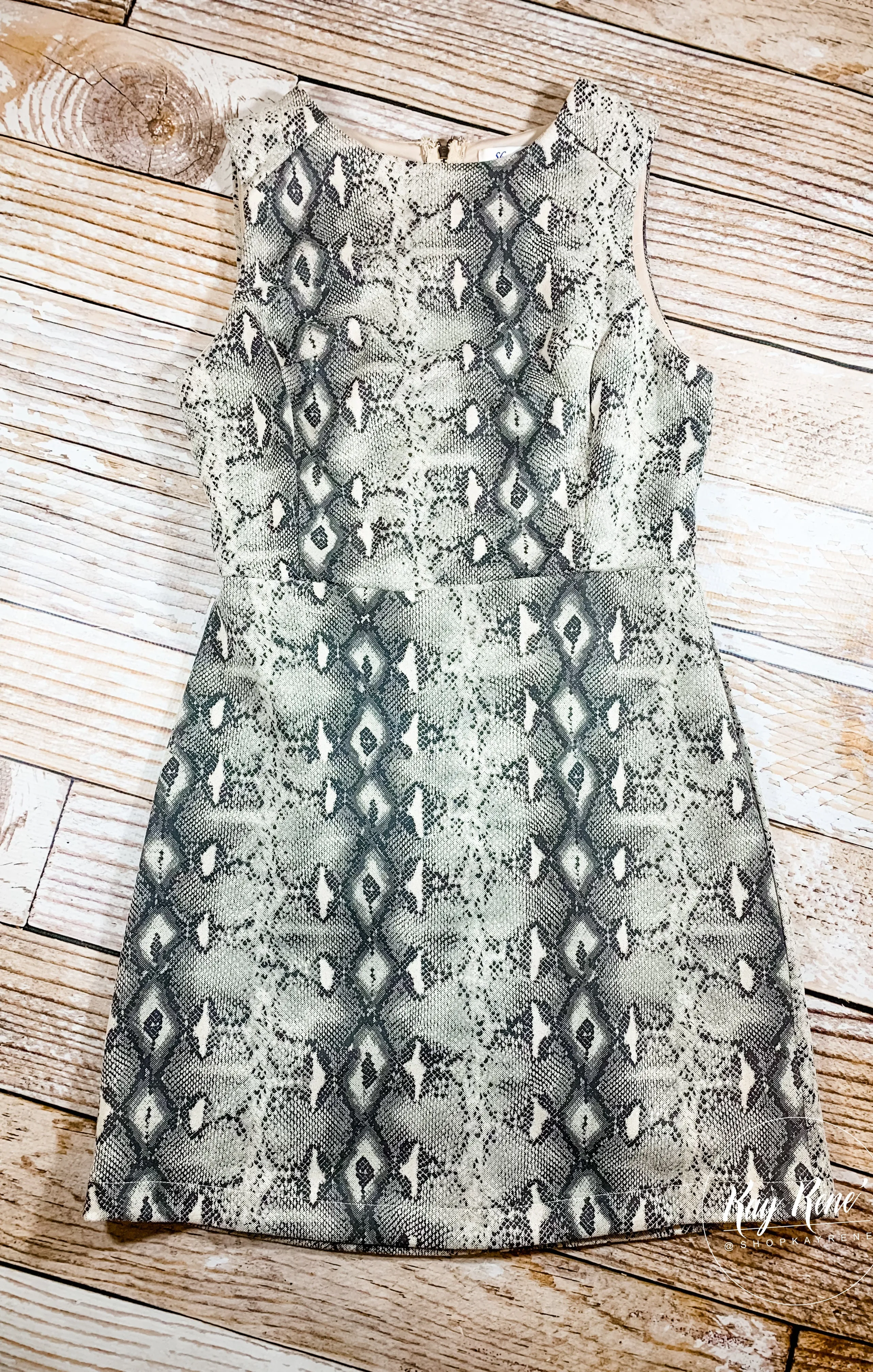 Snake Skin Print Dress