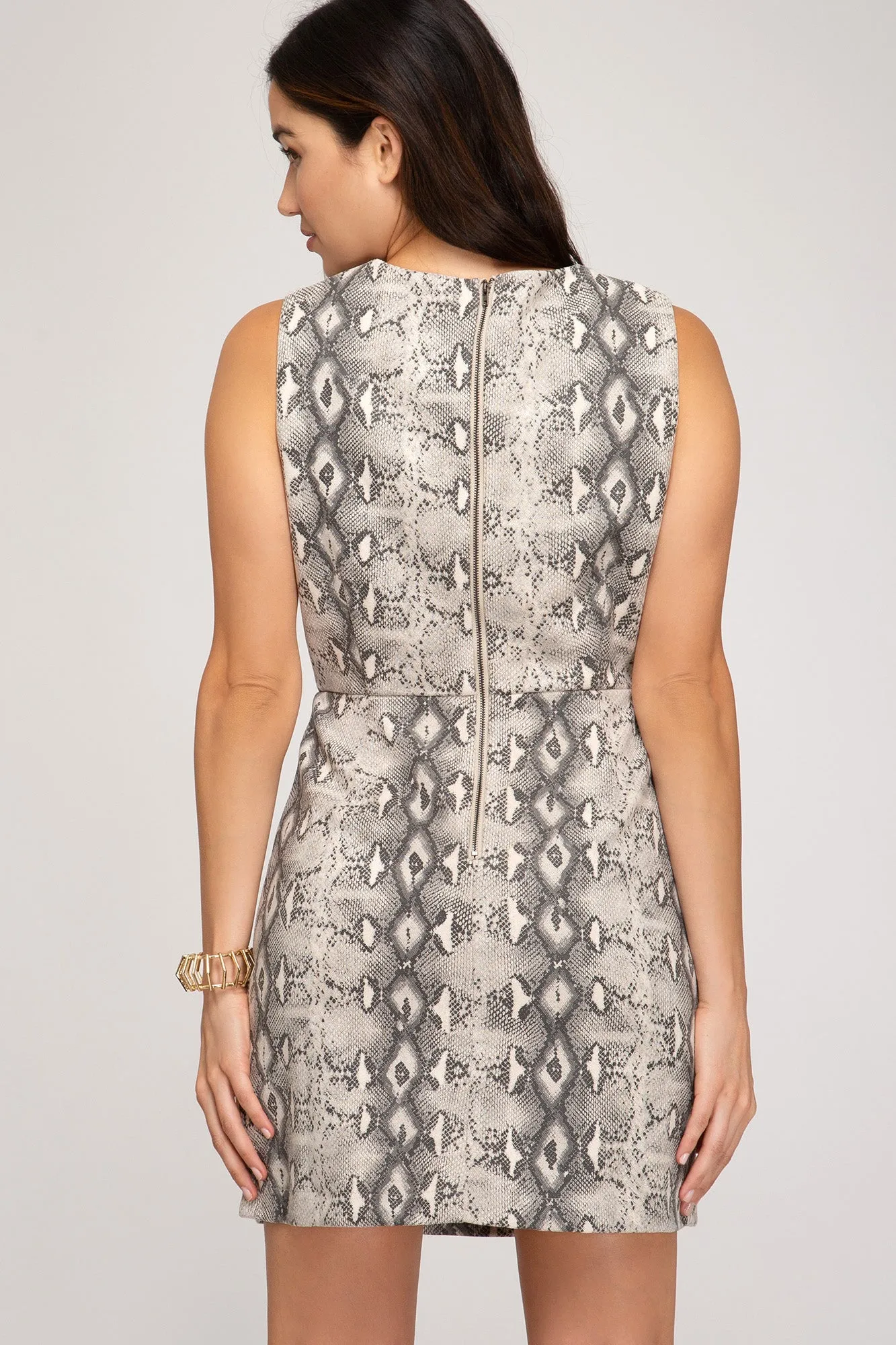 Snake Skin Print Dress