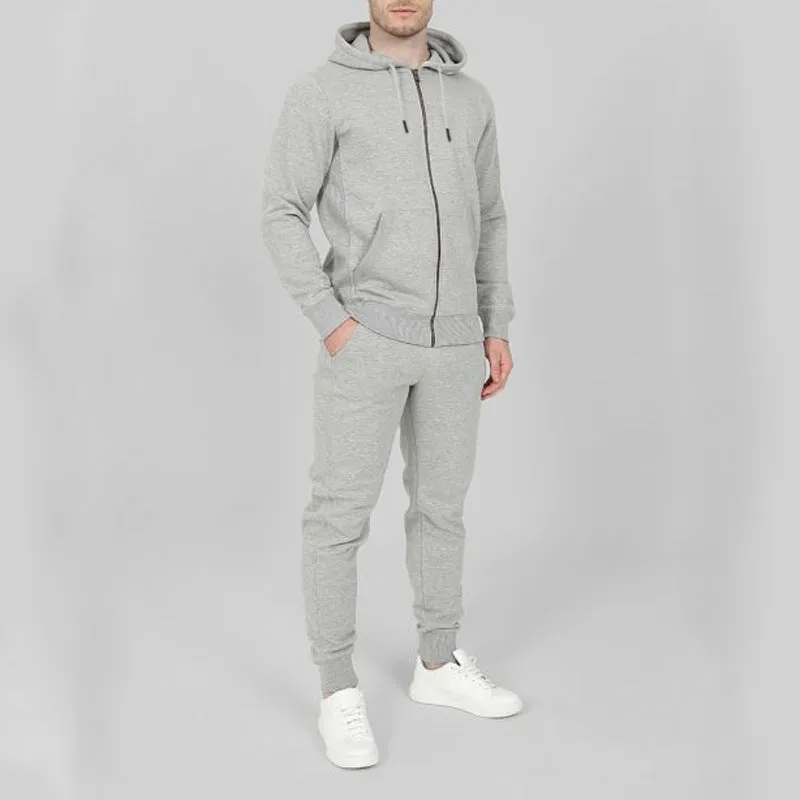 Solid Color Fashion Casual Set Hooded Cardigan Coat