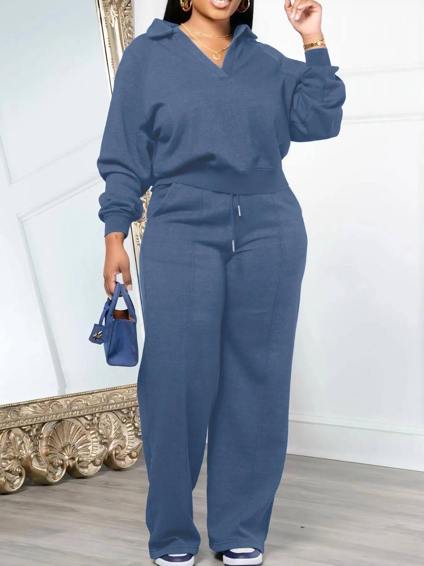 Sports Thickening Women's Pants Suit