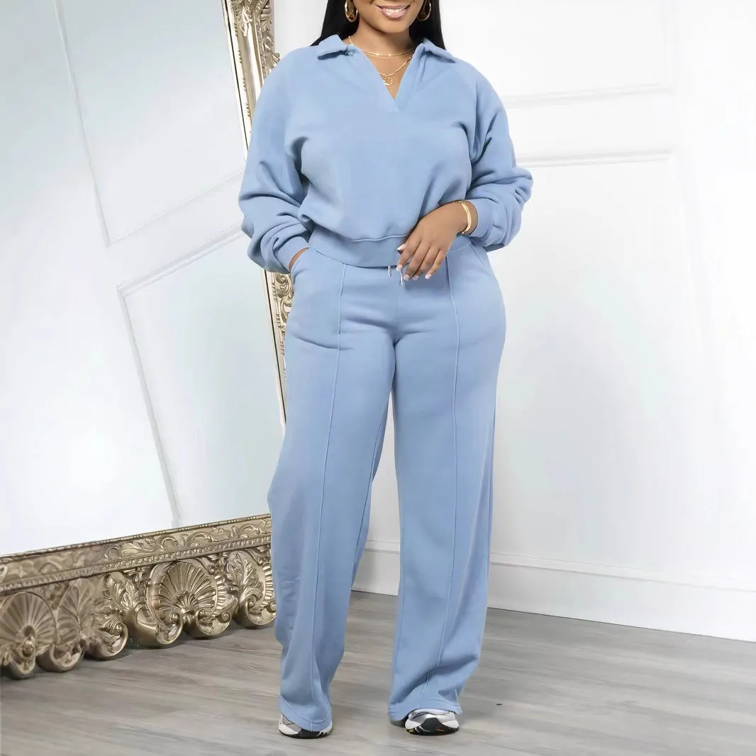 Sports Thickening Women's Pants Suit