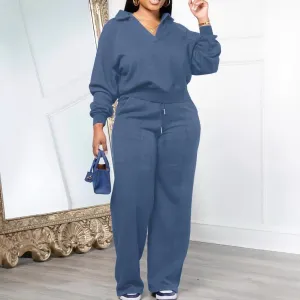 Sports Thickening Women's Pants Suit