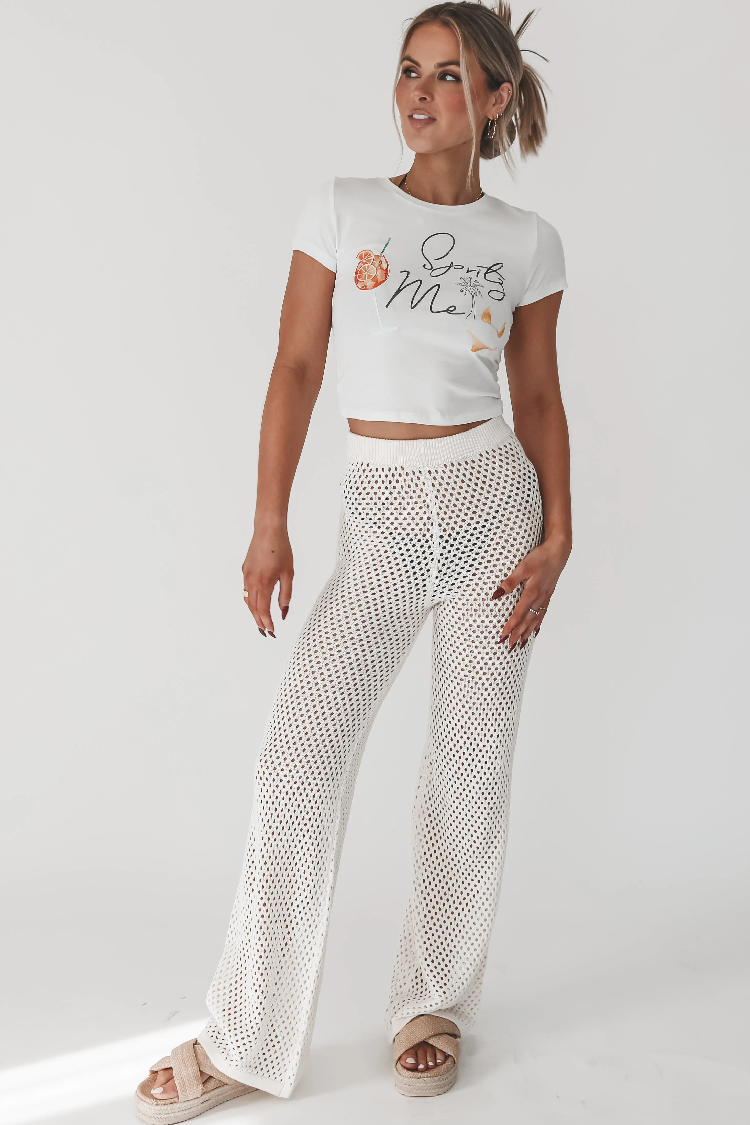 Spritz Me Aperol Spritz Graphic Cropped Babydoll Tee