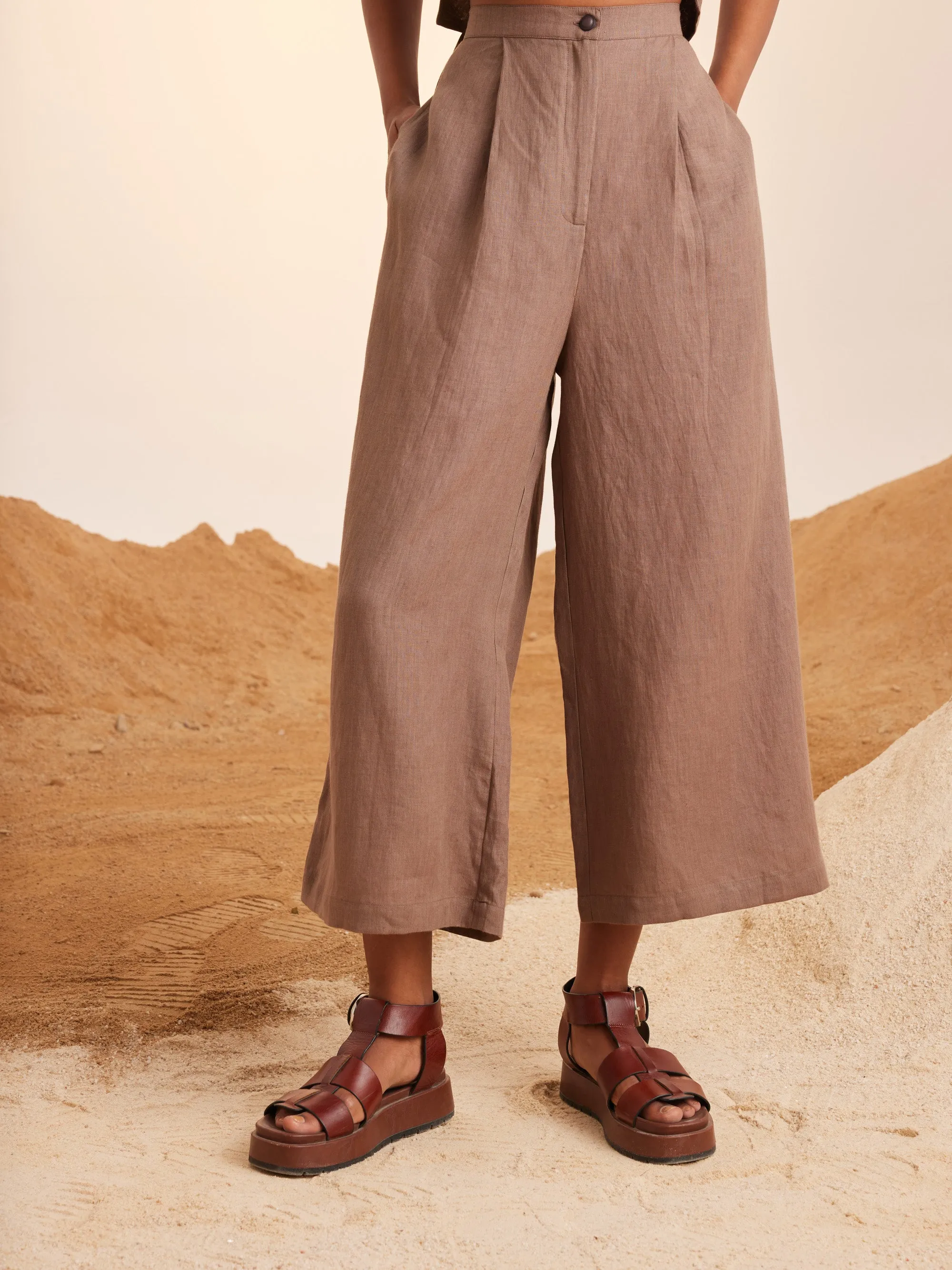 Summer Co-Ord Set June-Ash-Linen-Ss25-Js-Ash-Cord