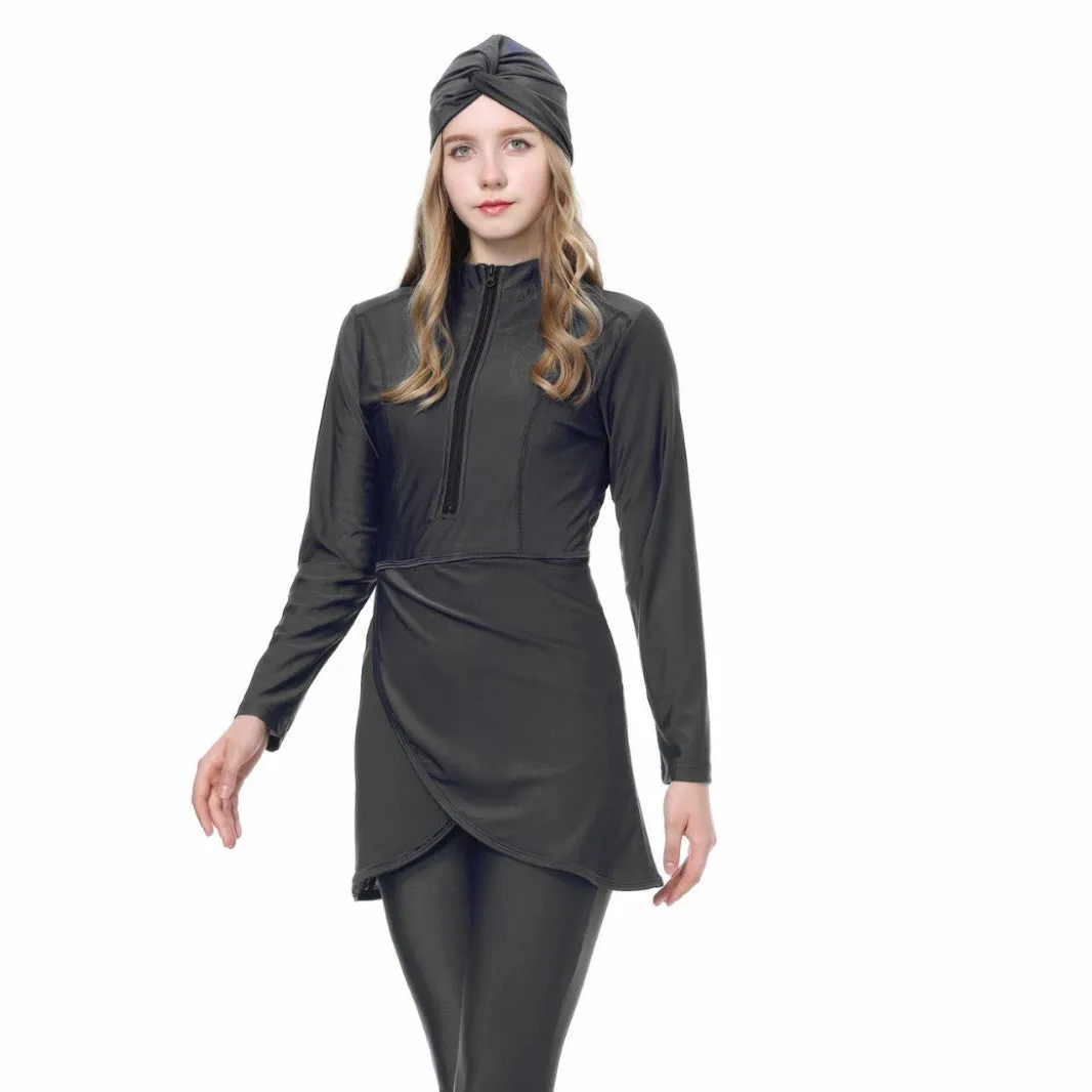 Sun Protection Three-piece Set Islamic Swimsuit