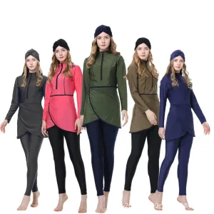 Sun Protection Three-piece Set Islamic Swimsuit