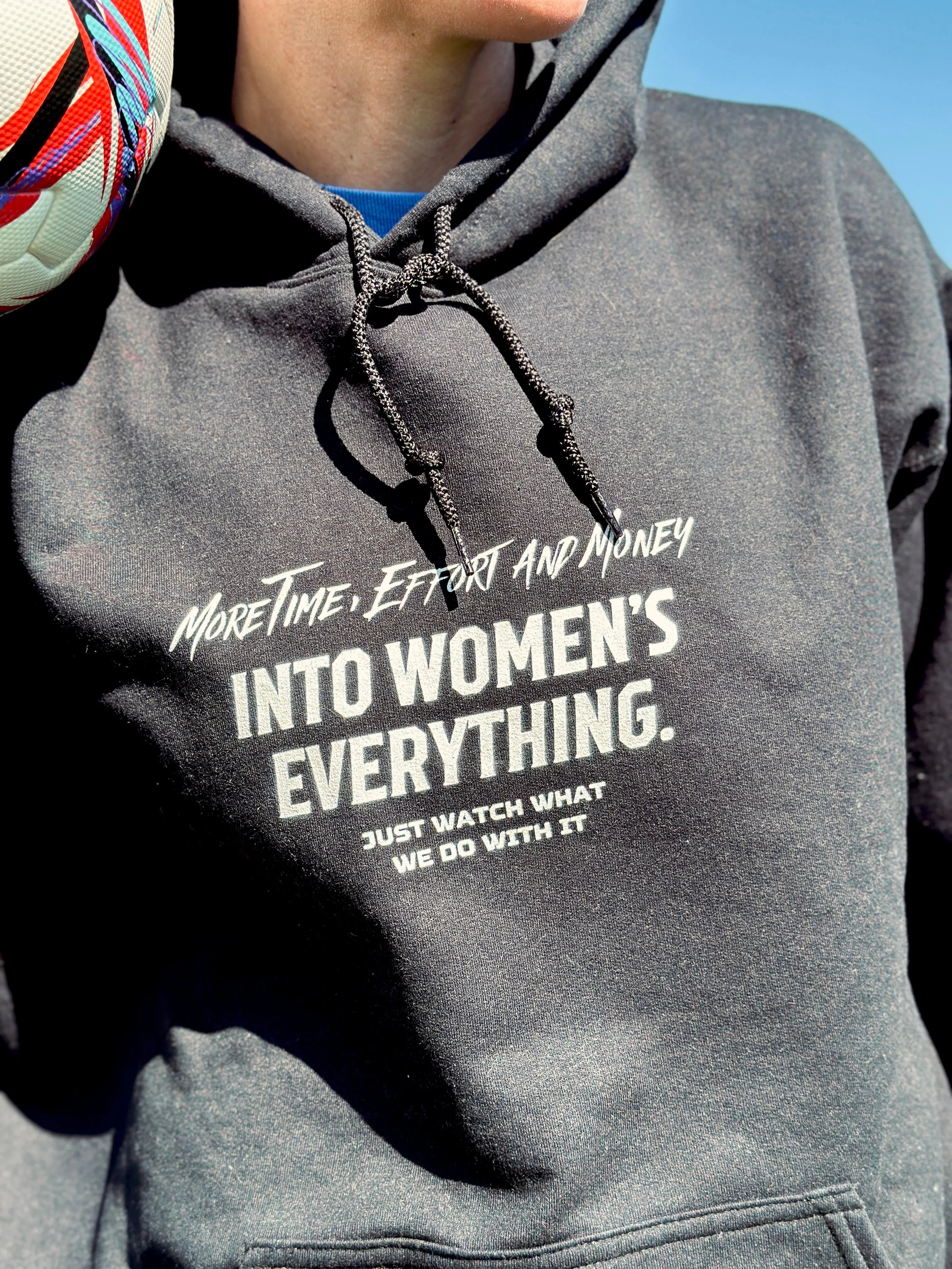 Support Your Local Female Athletes Adult Hooded Sweatshirt