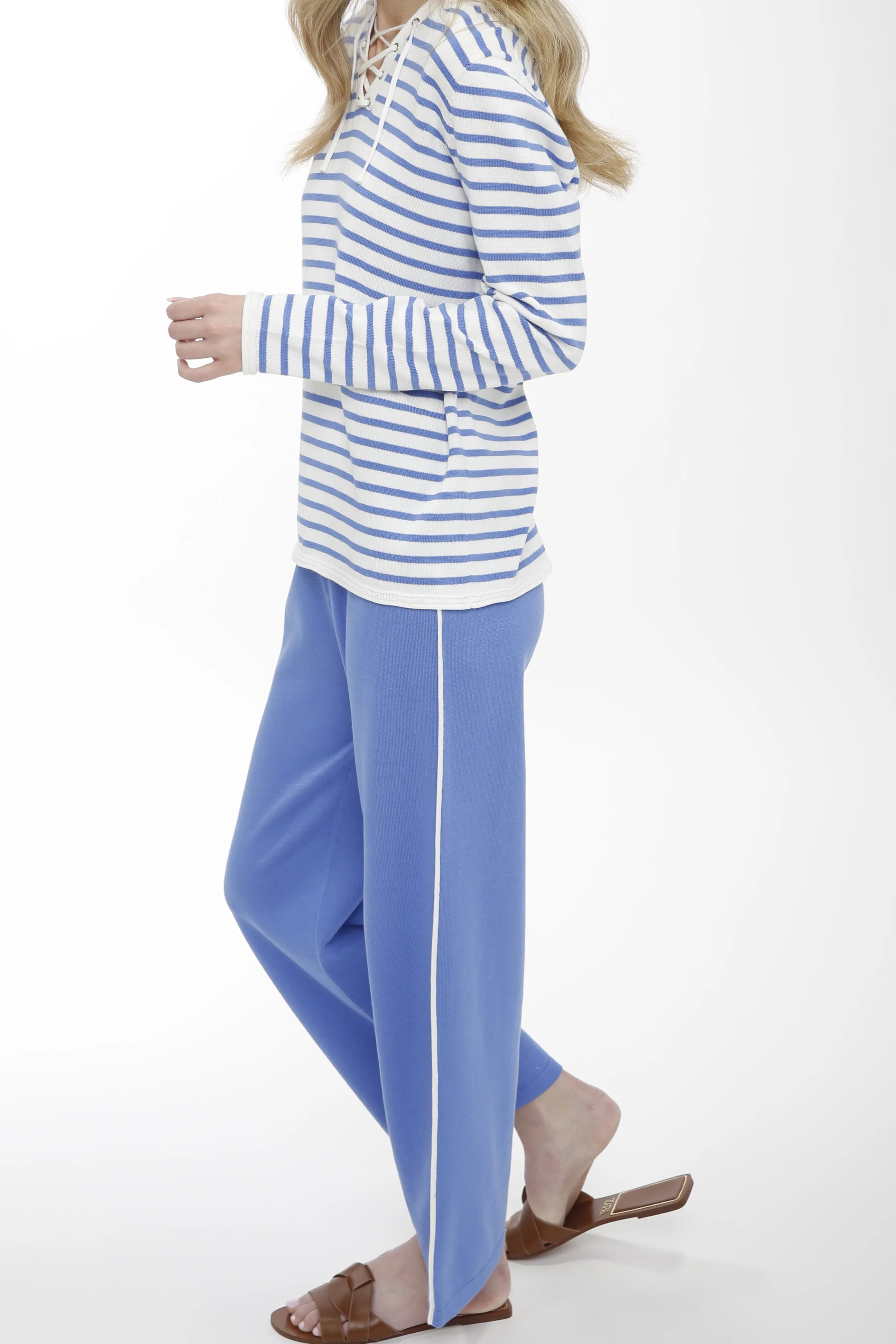 Sweat Pant with Contrast Side Piping