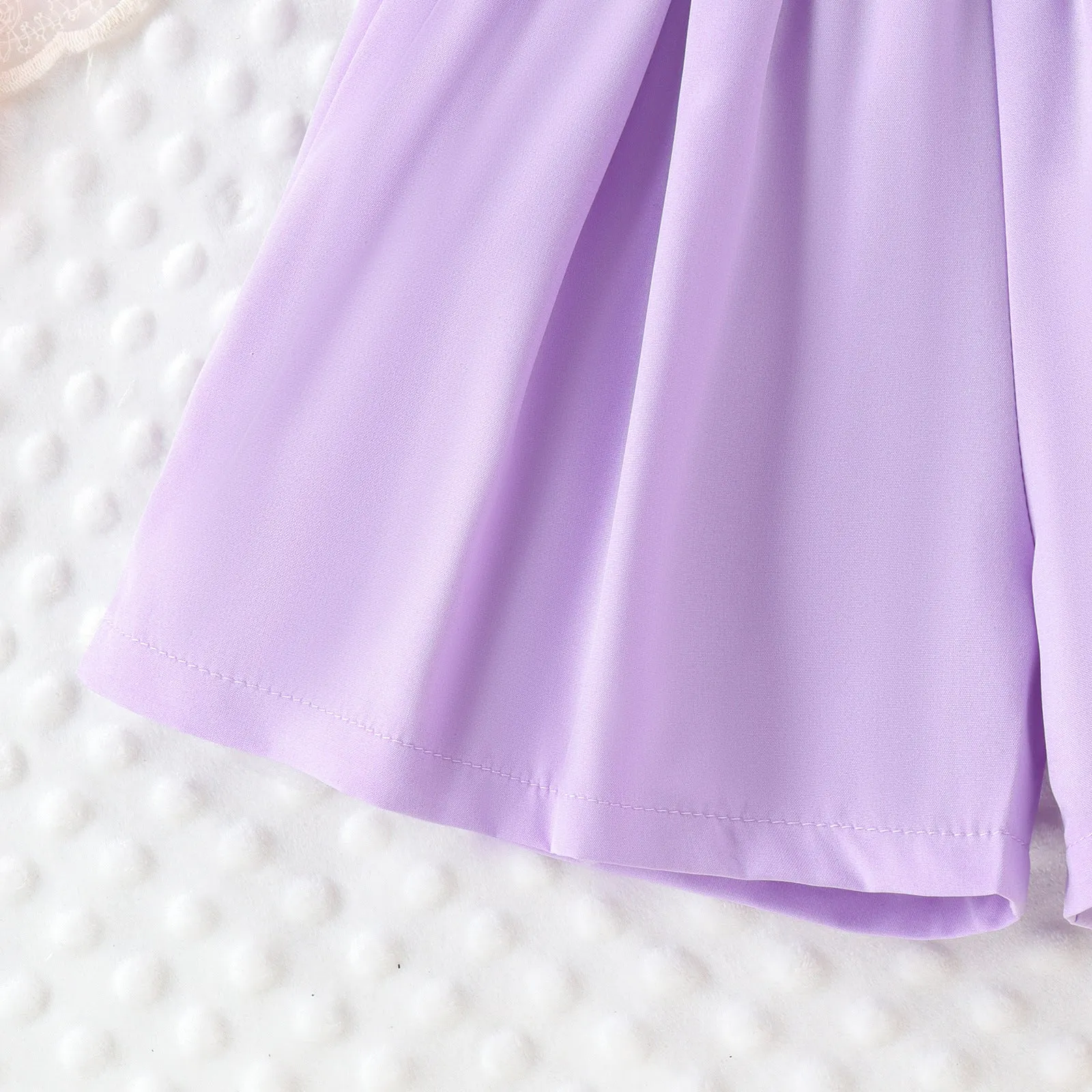 Three-dimensional mesh flower camisole vest solid color shorts girls' trendy suit