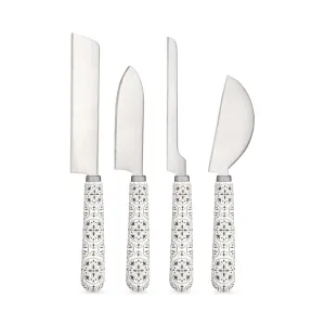 Tiles Ceramic Cheese Knife Set