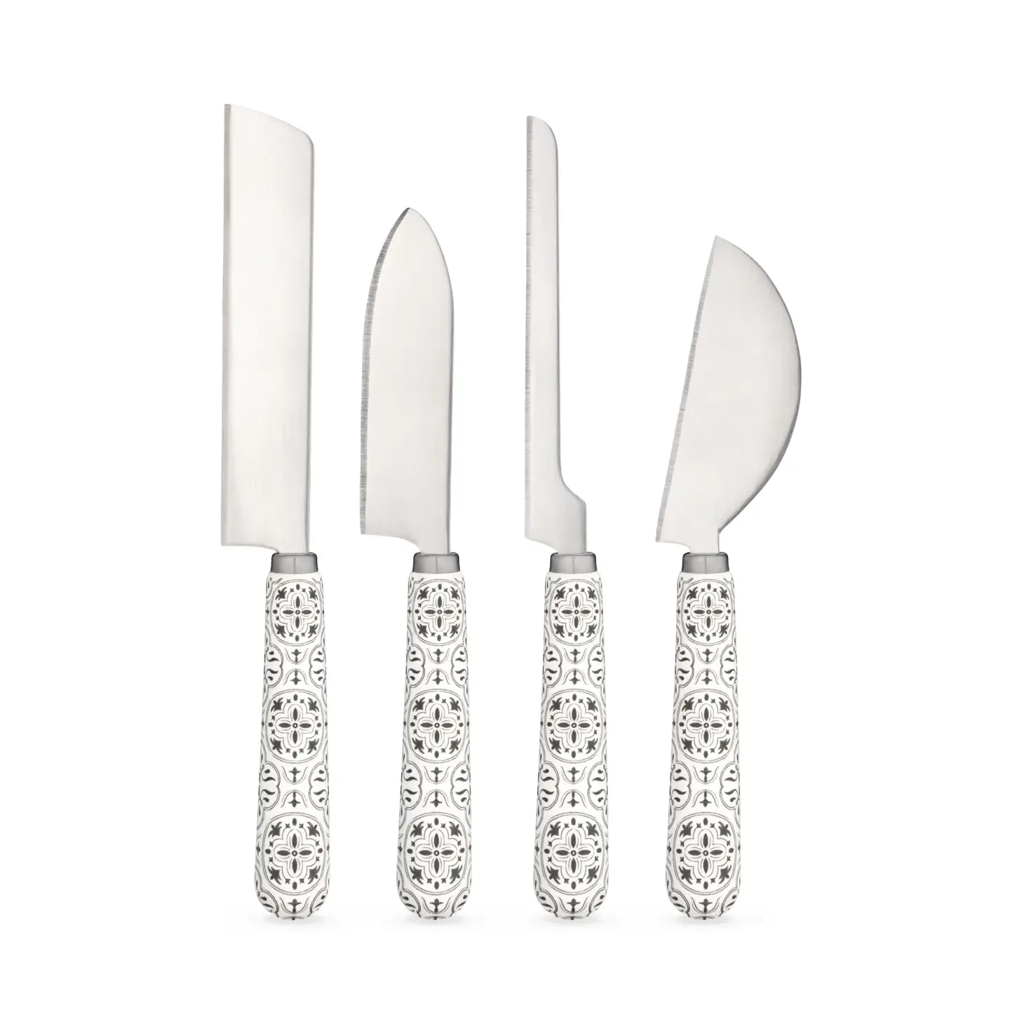 Tiles Ceramic Cheese Knife Set