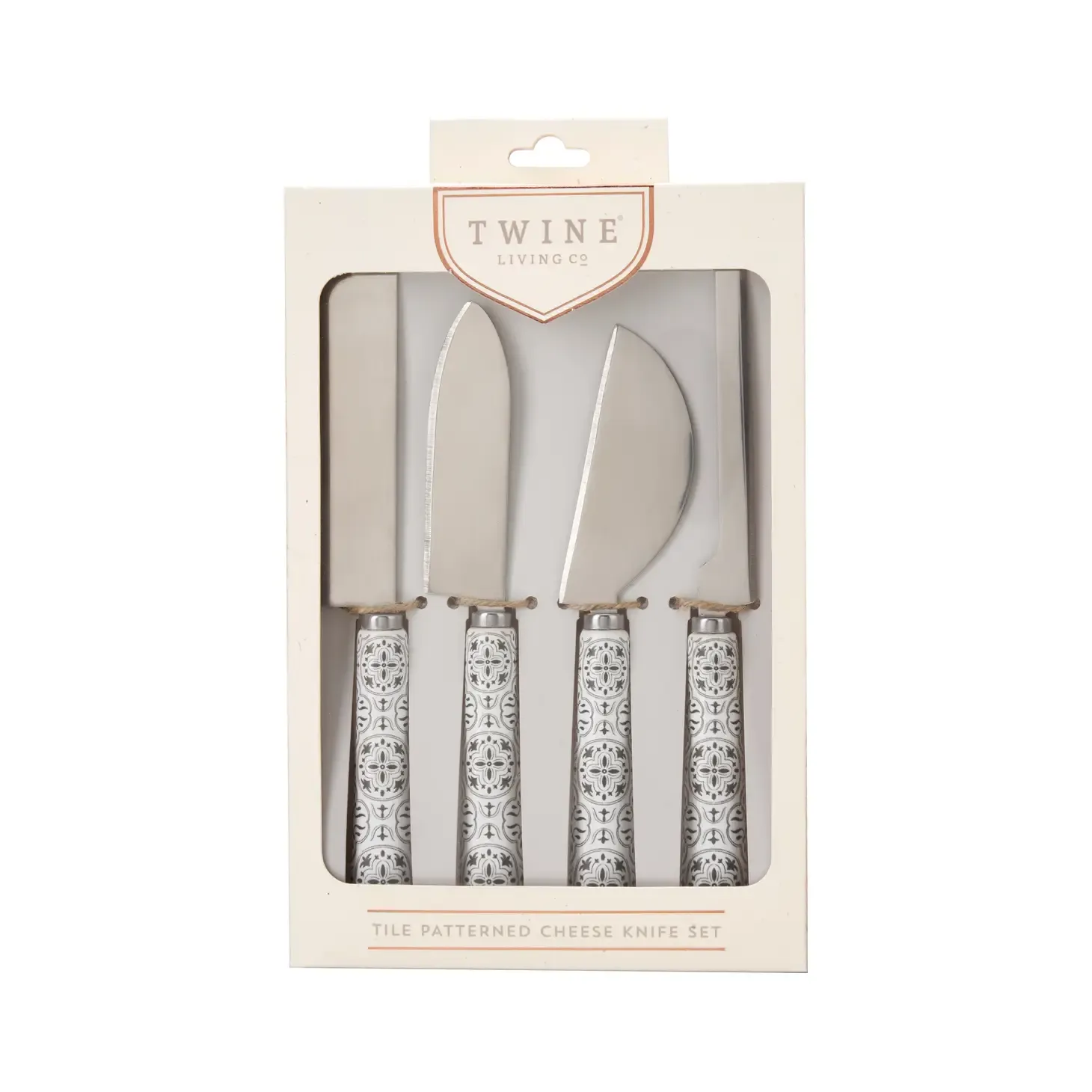 Tiles Ceramic Cheese Knife Set